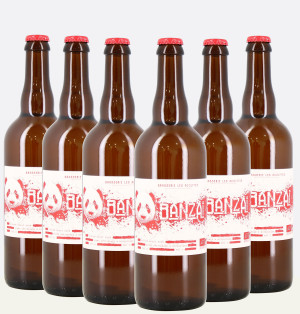 Pack de 6 cervezas blancas Banzaï de 75cl - Les Acolytes.