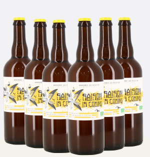 Pack of 6 lagers Saison is coming Farmhouse Ale 75cl - Les Acolytes