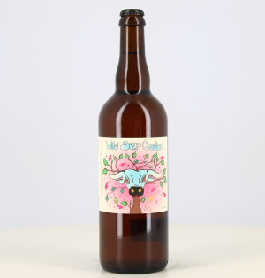 Cerveza rubia Wild Sour Creature gose berries rosa 5% Two Dudes 75cl