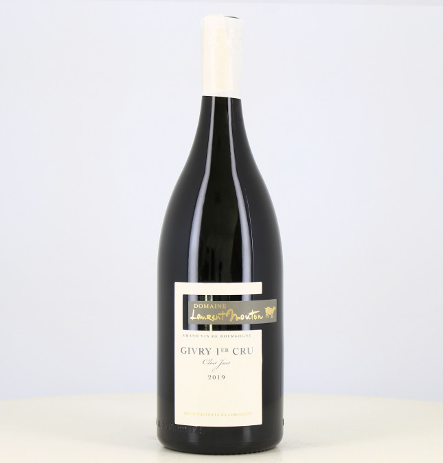 Magnum di vino rosso Givry 1er Cru Clos Jus Laurent Mouton 2019 