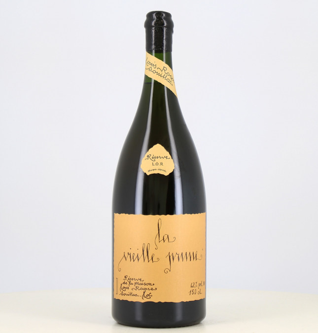 Magnum Vieille Prune Reserve Roque Louis 42°

This refers to a magnum-sized bottle of Old Plum Brandy, Reserve Roque Louis, with 