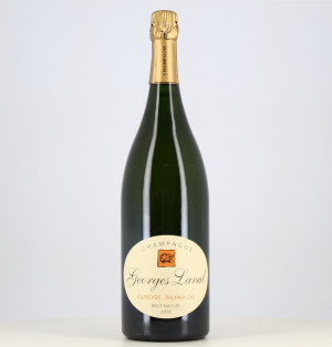 Jeroboam Champagne 1er cru Cumieres brut nature Georges Laval 2016

This is a large bottle (Jeroboam size) of Champagne from the