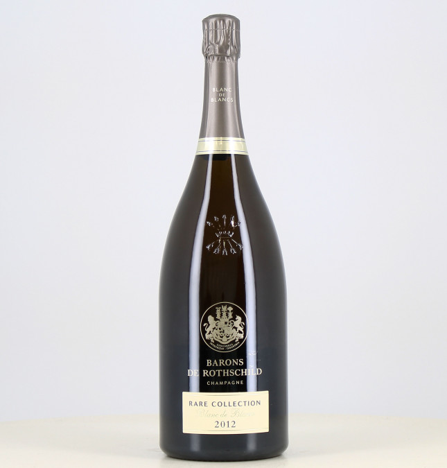 Magnum di Champagne blanc de blancs della rara collezione 2012 Barons de Rothschild 