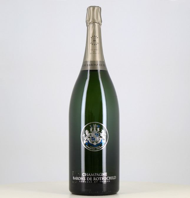 Jeroboam de Champagne blanco de blancos Barones de Rothschild 