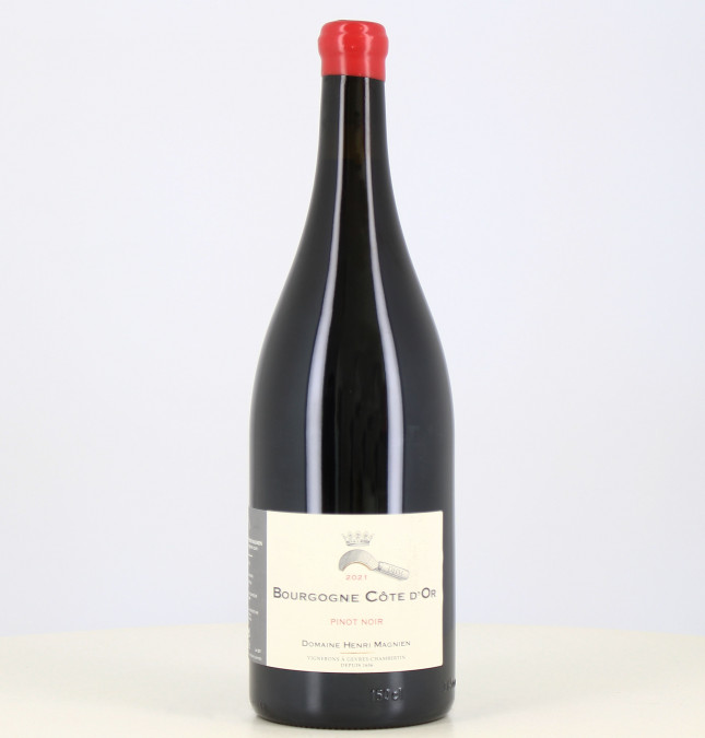 Magnum di vino rosso Bourgogne Côte d'Or 2021 di Henri Magnien 