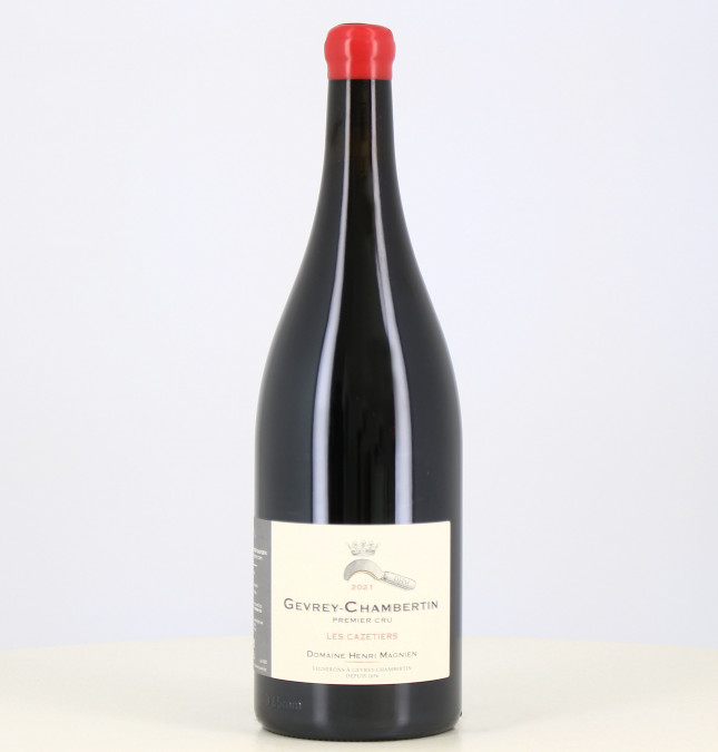 Magnum of red wine Gevrey Chambertin 1er cru Cazetiers 2021 from Henri Magnien Magnum of red wine Gevrey Chambertin 1er cru Cazetiers 2021 from Henri Magnien