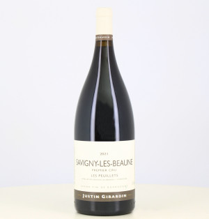 Magnum di vino rosso Savigny Les Beaune 1er Cru Les Peuillets 2021 Justin Girardin