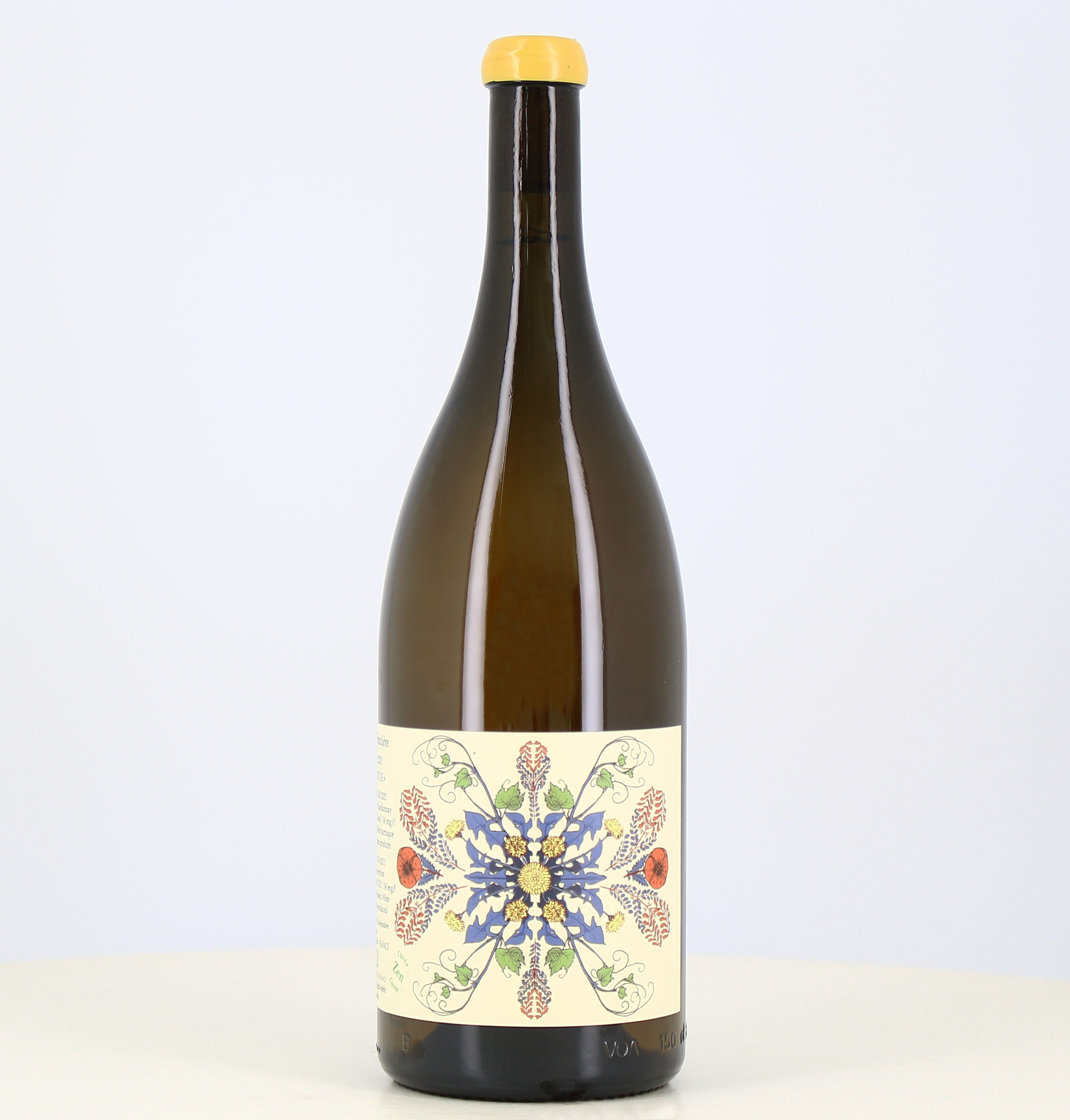 Vino blanco Magnum La Carbonnode cuvée Vino Zen de Francia La Souffrandiere 2021 