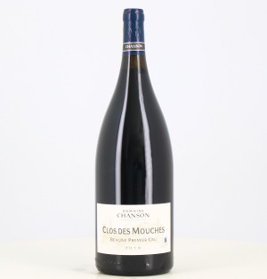 Magnum Rouge Beaune 1er cru Clos des Mouches 2019 Domaine Chanson 

Translated to Spanish:

Magnum Rouge Beaune 1er cru Clos des