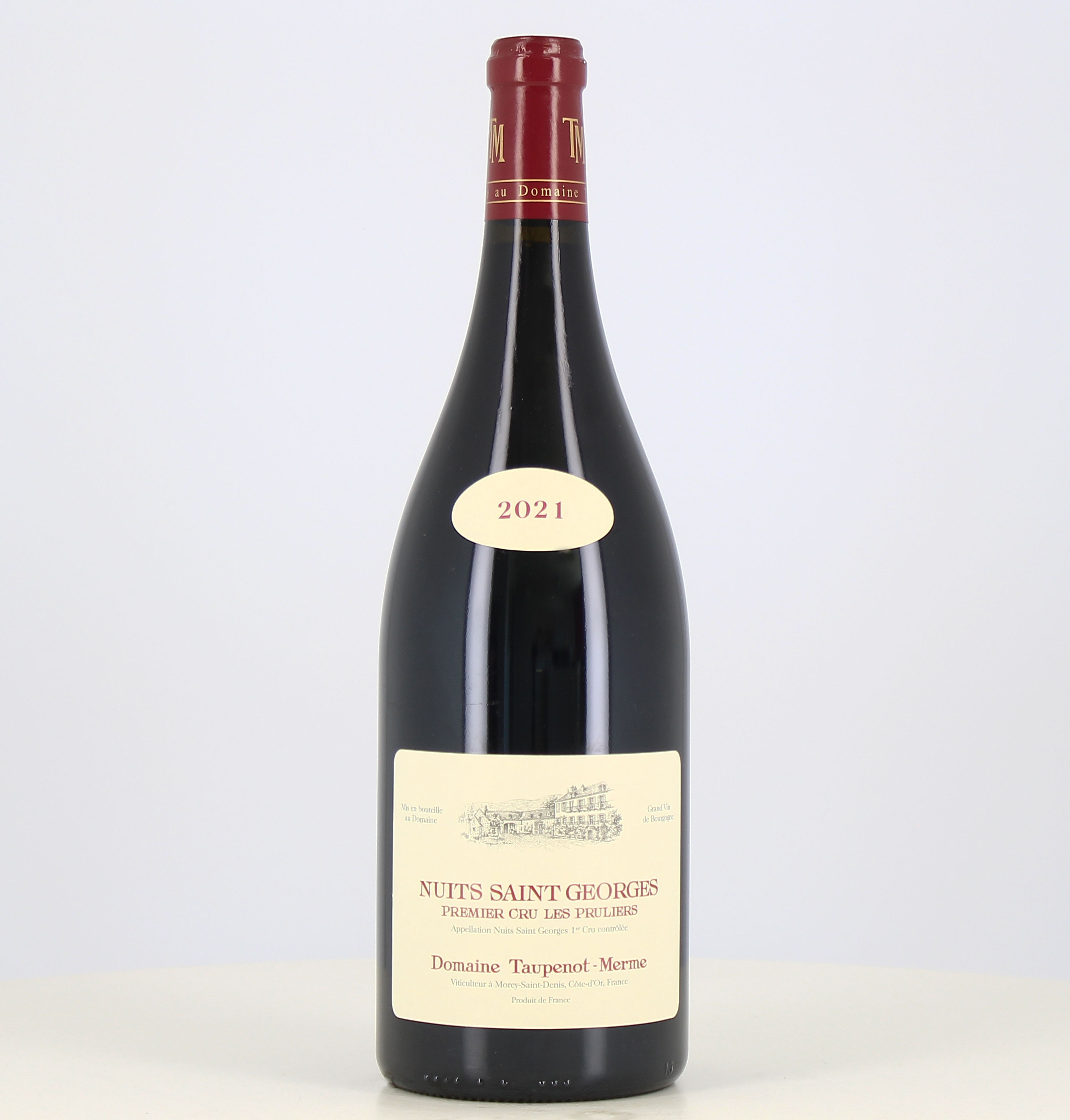 Magnum vin rouge Nuits Saint Georges 1er cru Les Pruliers 2021 Taupenot-Merme Magnum vin rouge Nuits Saint Georges 1er cru Les Pruliers 2021 Taupenot-Merme