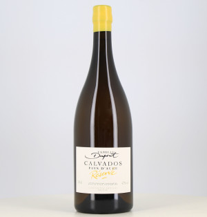 Jeroboam calvados Pays d'Auge Dupont reserve 42°This phrase refers to a large bottle (Jeroboam) of Calvados from the Pays d'Au