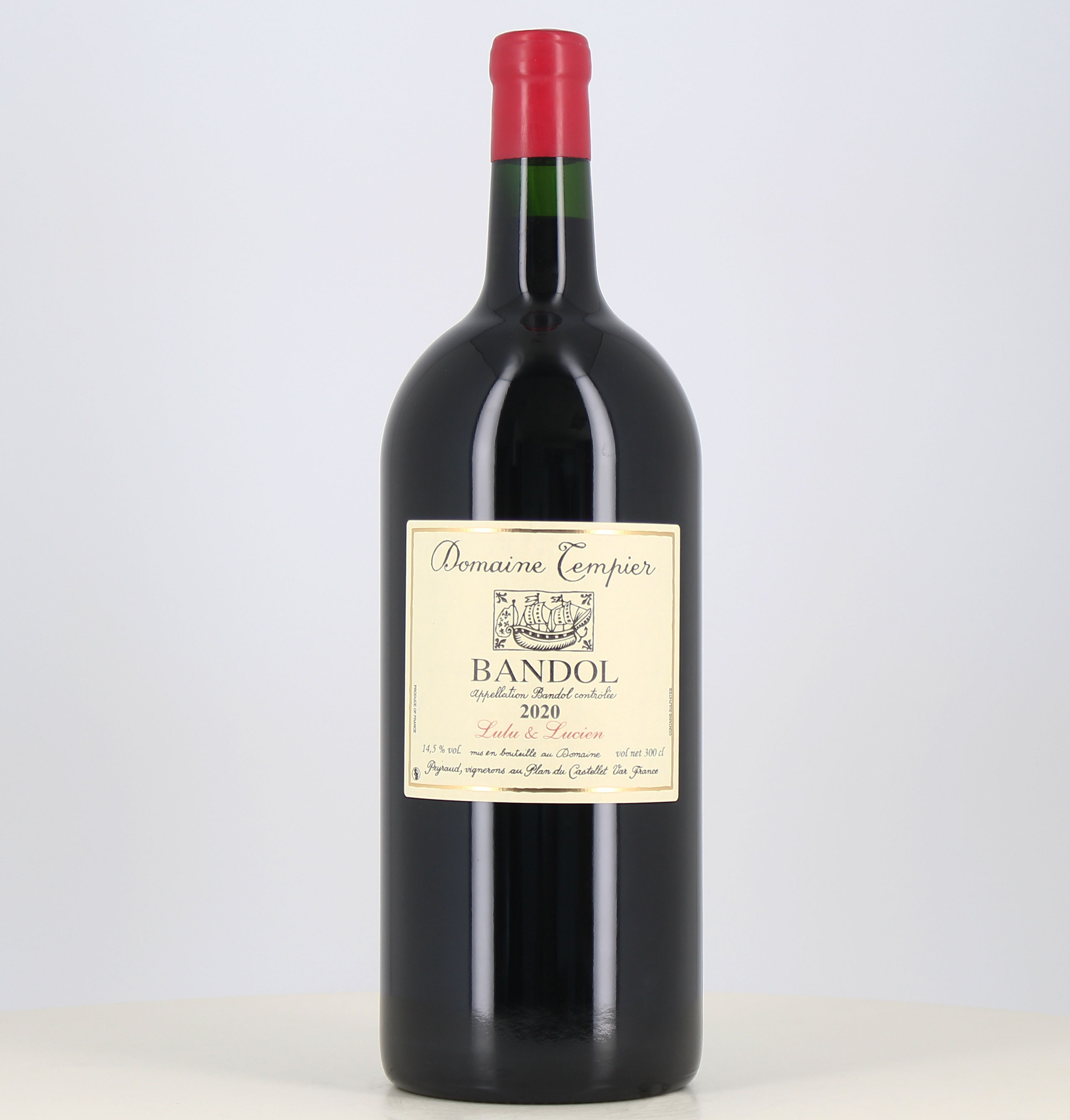 Jeroboam vin rouge Bandol Lulu & Lucien Domaine Tempier 2020 