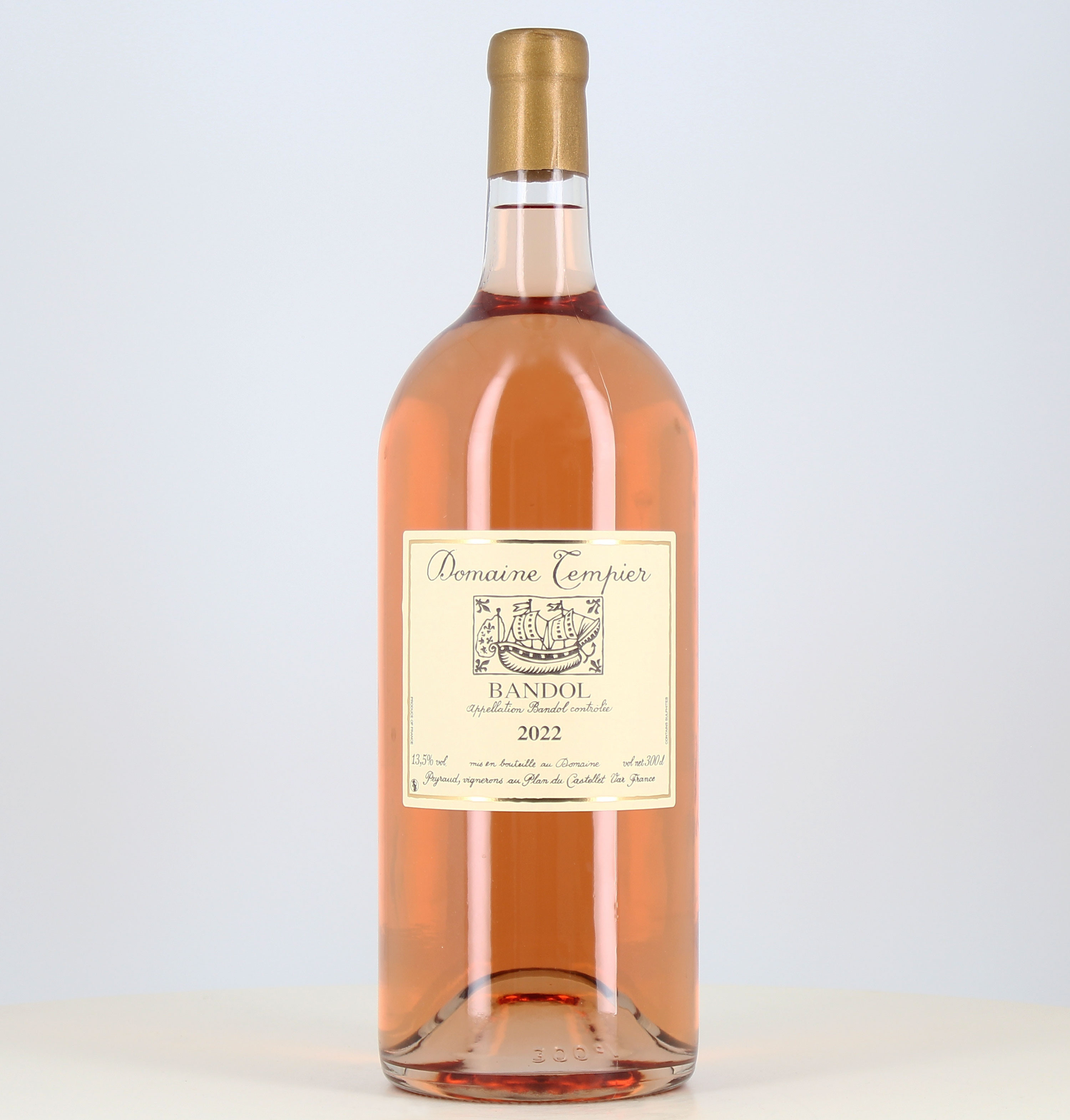 Jeroboam rosé wine Bandol Domaine Tempier 2022 Jeroboam rosé wine Bandol Domaine Tempier 2022