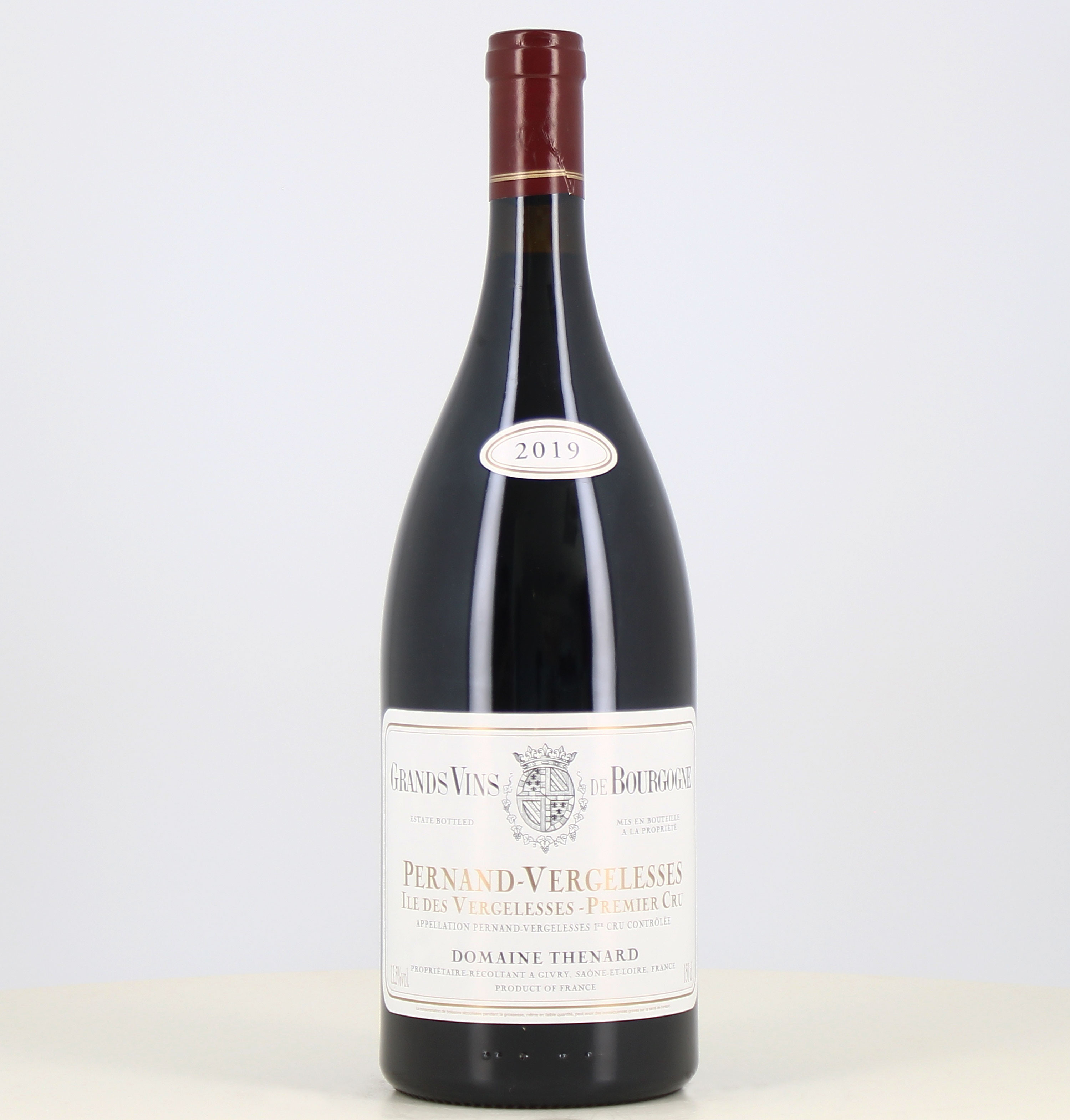 Magnum de vino blanco Pernand-Vergelesse 1er cru Île des Vergelesse domaine thenard 2019 