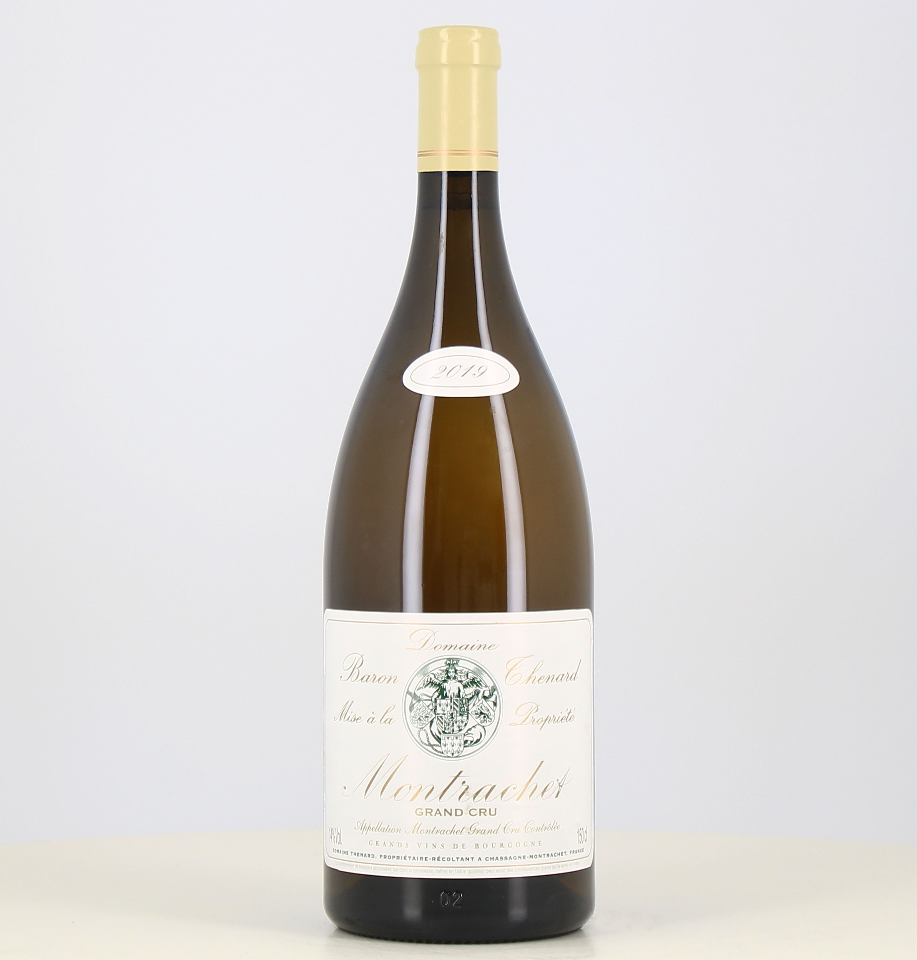 Magnum de vin blanc Montrachet grand cru domaine Thenard 2019 