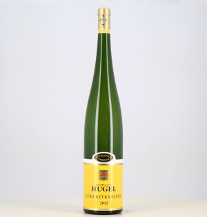 Magnum di vino bianco Gewurztraminer Alsazia vendemmia tardiva Hugel 2012