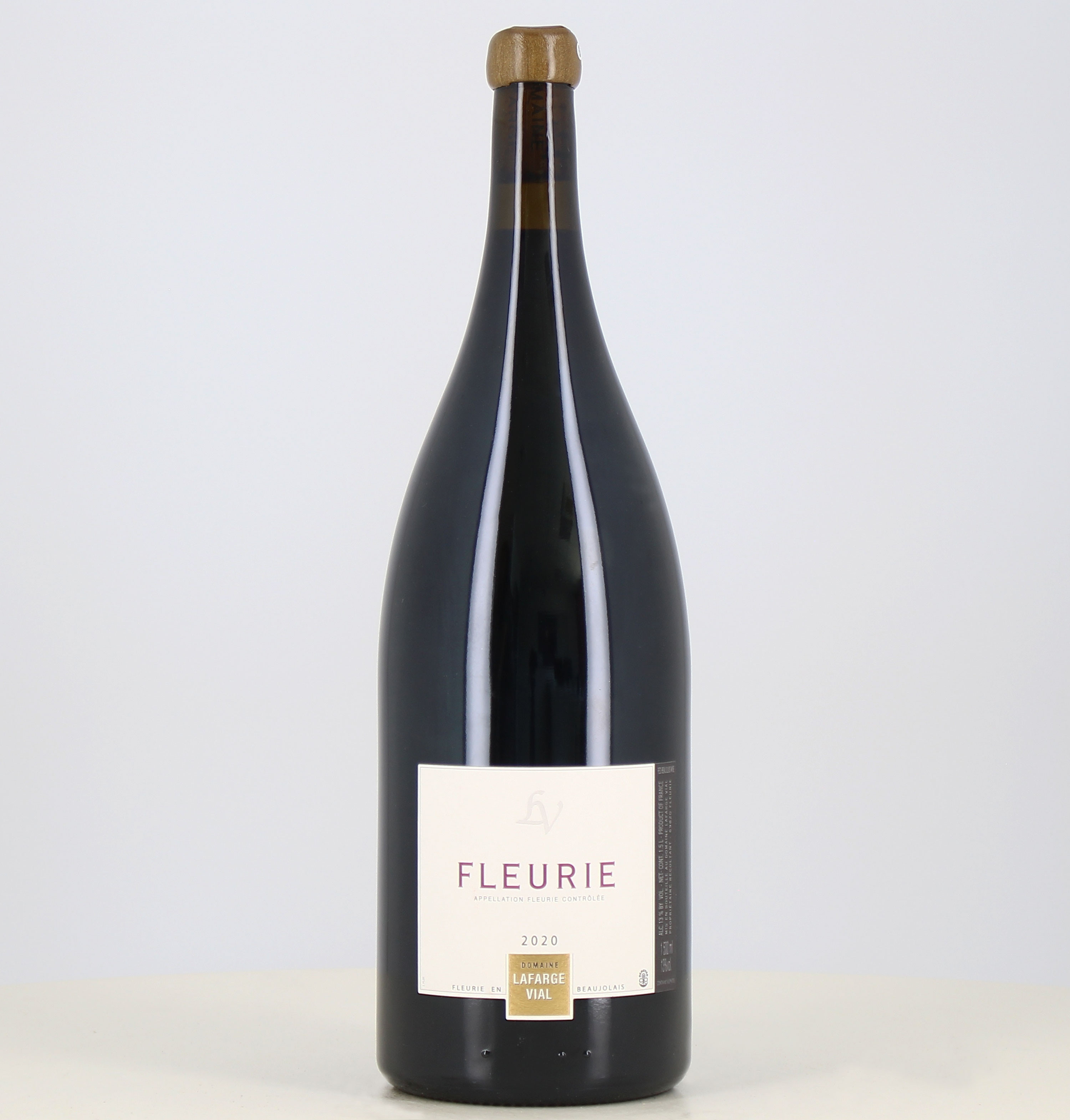 Magnum of red wine Fleurie domaine Lafarge Vial 2020 