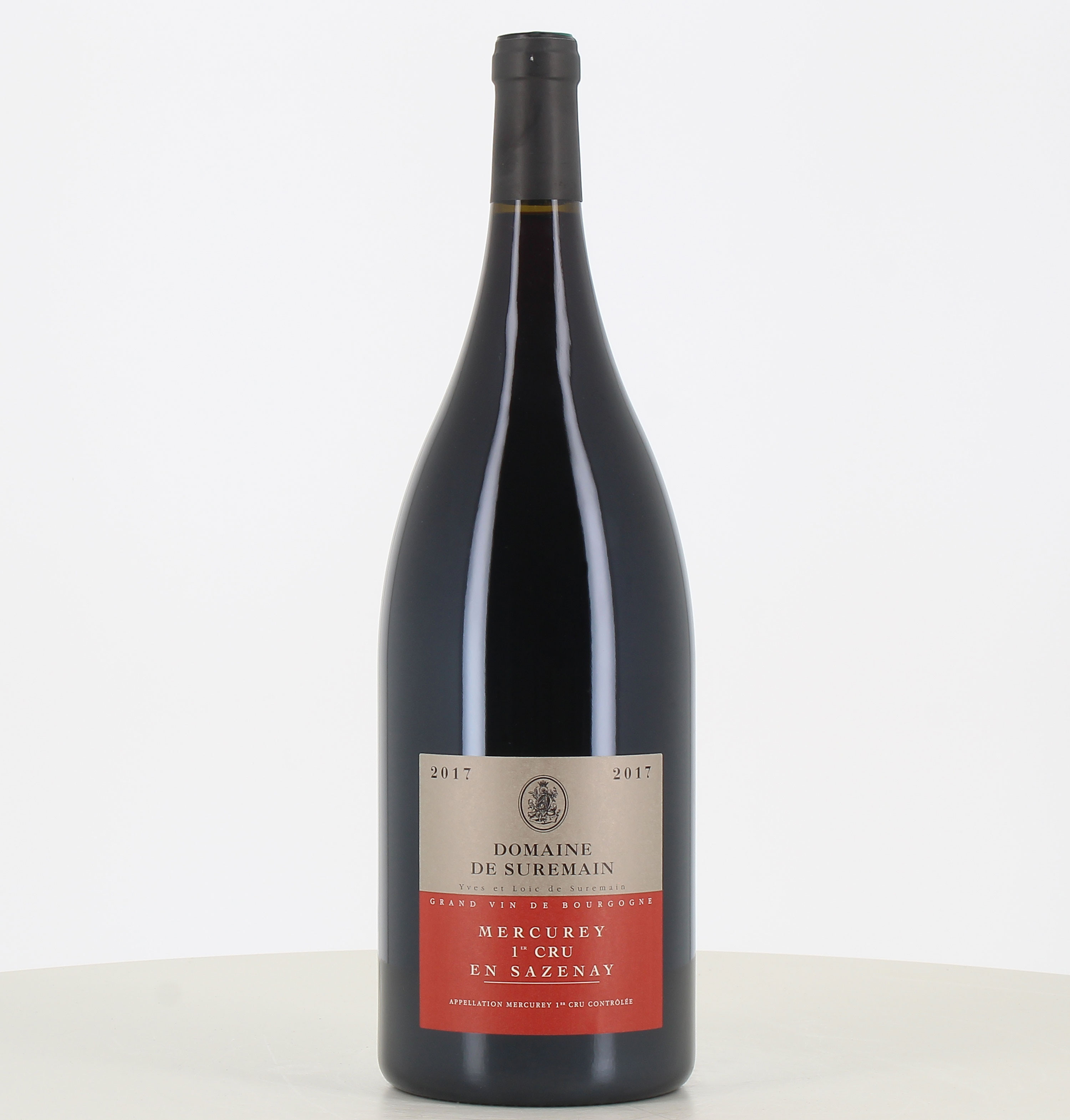 Magnum of red wine Mercurey 1st Cru Sazenay 2017 Domaine de Suremain 