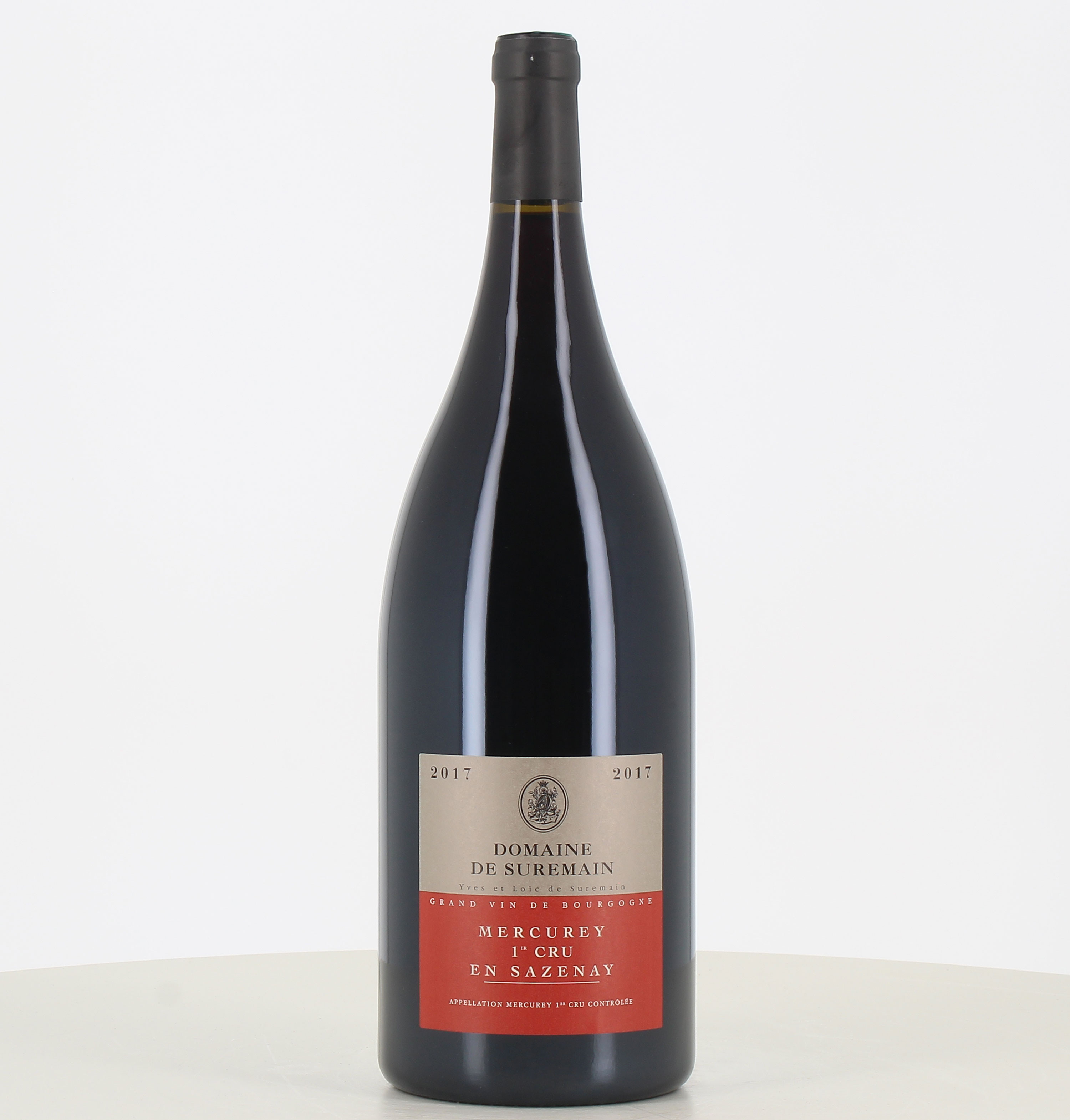 Magnum of red wine Mercurey 1st Cru Sazenay 2017 Domaine de Suremain Magnum of red wine Mercurey 1st Cru Sazenay 2017 Domaine de Suremain