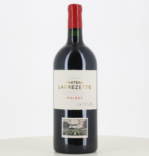 Jeroboam red wine cahors Château Lagrezette 2018
