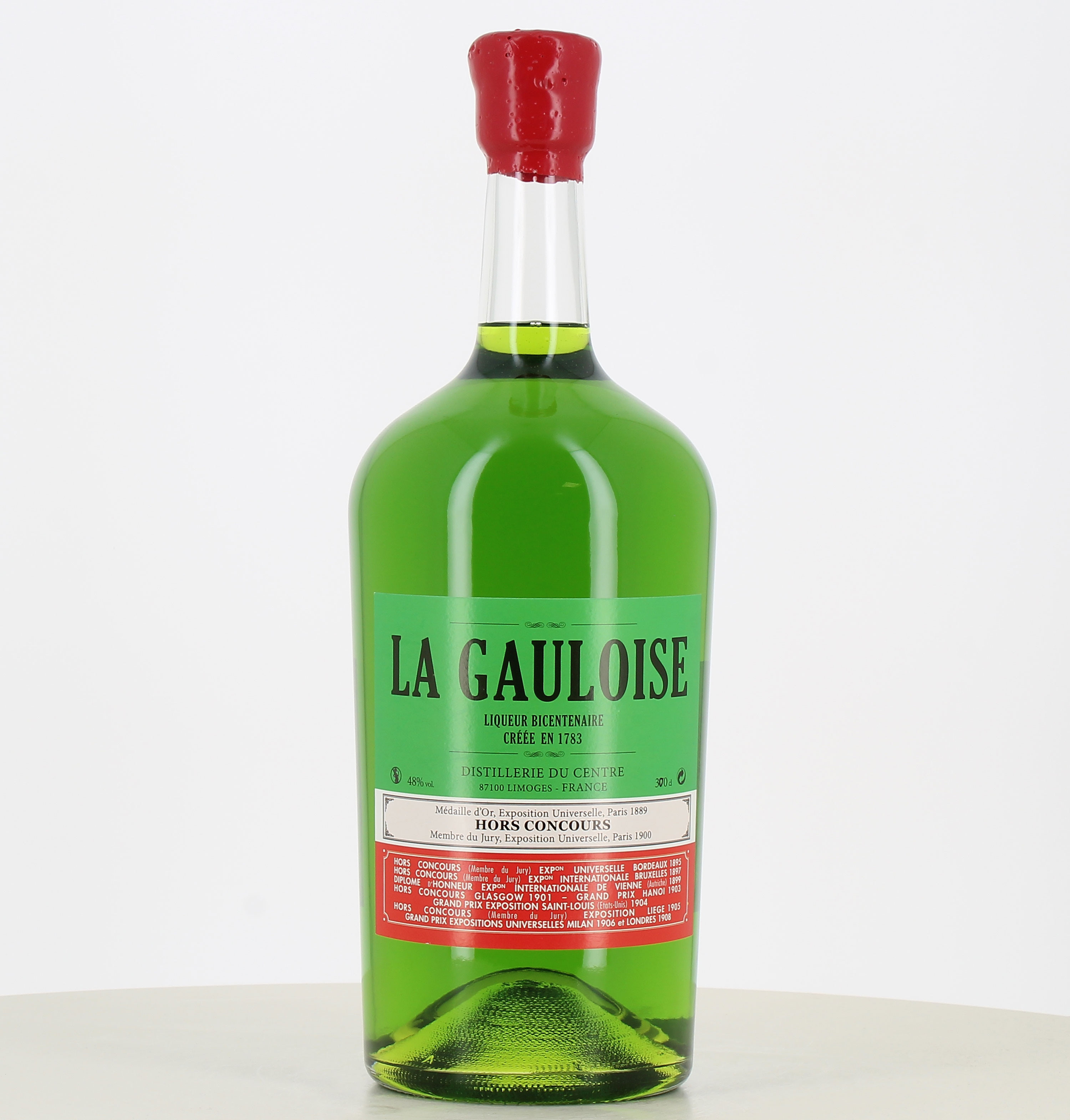 Jeroboam di liquore La Gauloise verde da 3 litri 