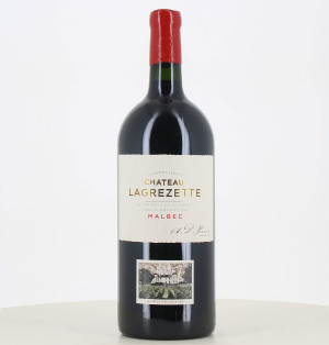 Jeroboam red wine Cahors Château Lagrezette 2019