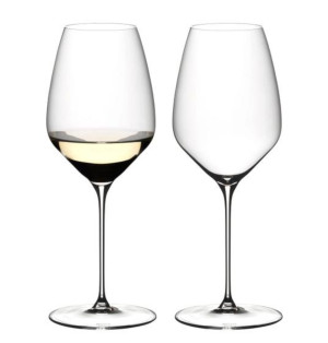 2 glasses of Riesling Veloce Riedel
