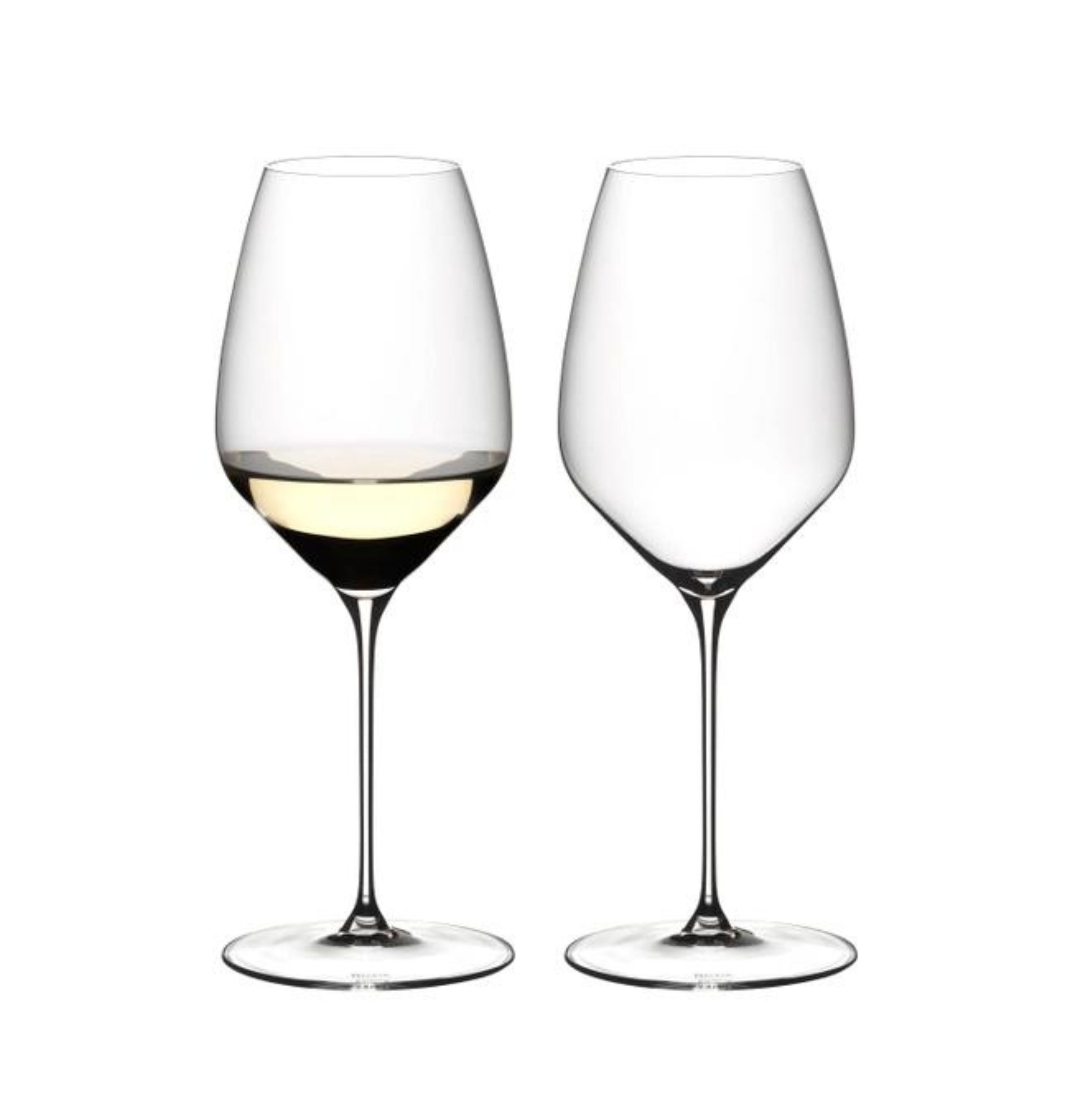 2 glasses of Riesling Veloce Riedel 