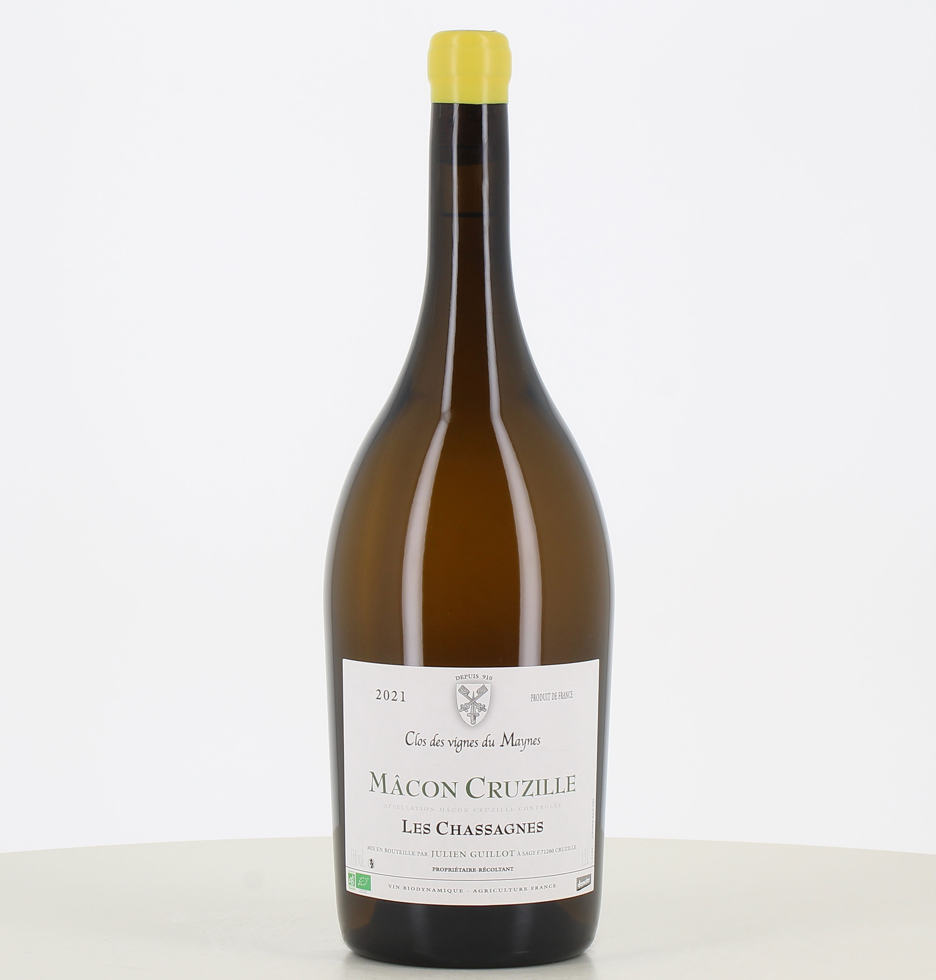 Magnum vin blanc Macon Cruzille Les Chassagnes 2021 Vignes du Maynes 