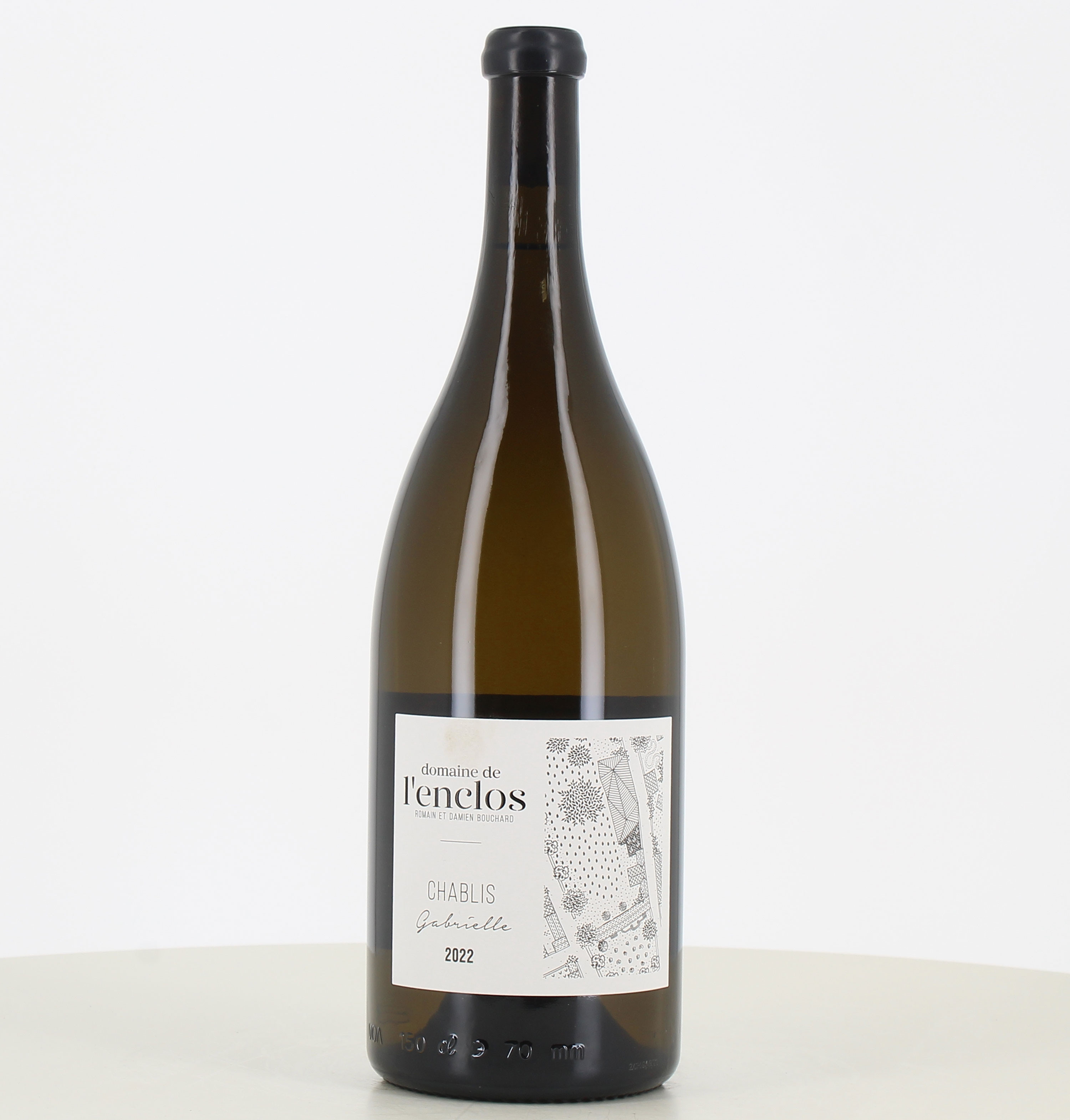 Magnum di vino bianco Chablis Gabrielle Domaine de L'Enclos 2022 