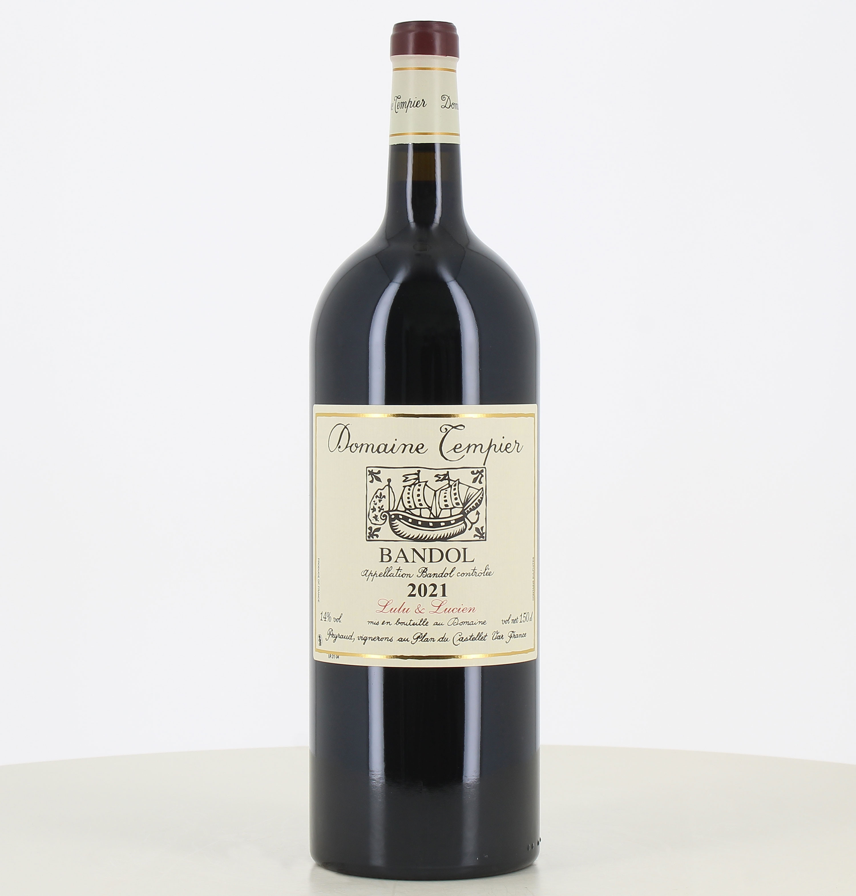 Magnum vin rouge Bandol Lulu & Lucien Domaine Tempier 2021 