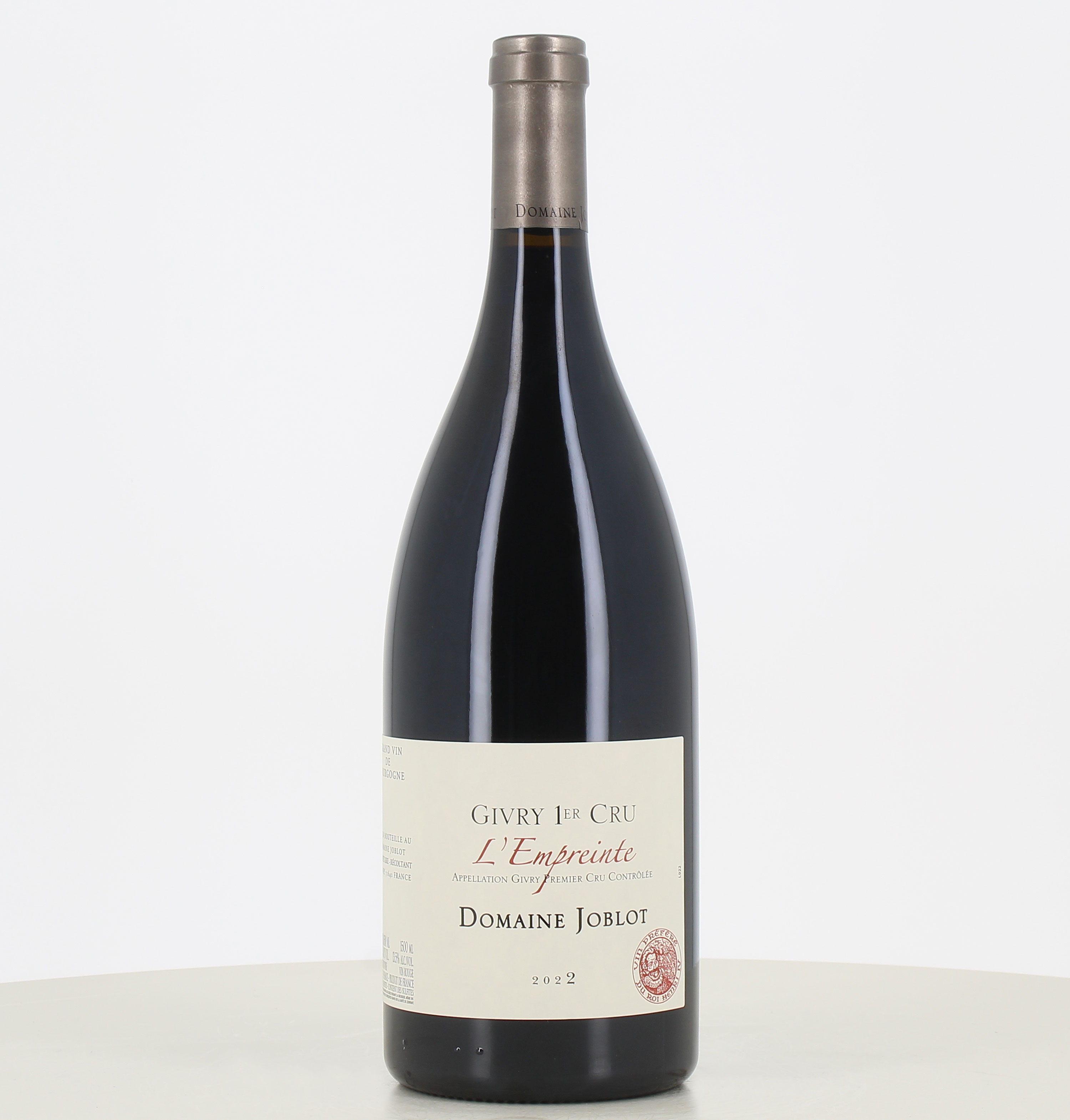 Magnum de vino tinto Givry 1er Cru L'Empreinte 2022 Joblot. 