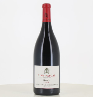 Magnum of red wine Givry Clos Pascal Monopole du Cellier aux Moines 2018