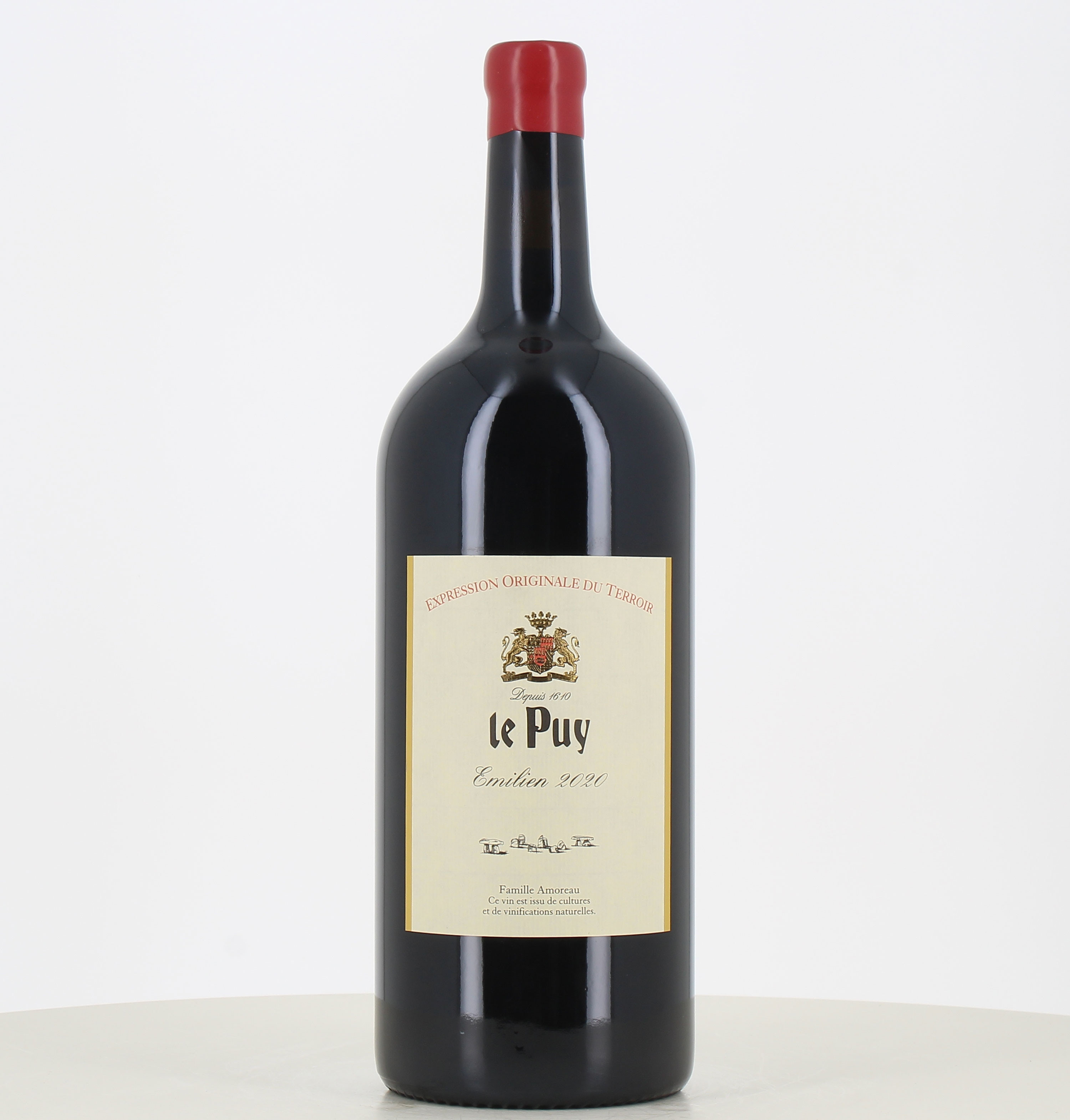 Double-magnum red wine Le Puy Emilien 2020 Double-magnum red wine Le Puy Emilien 2020