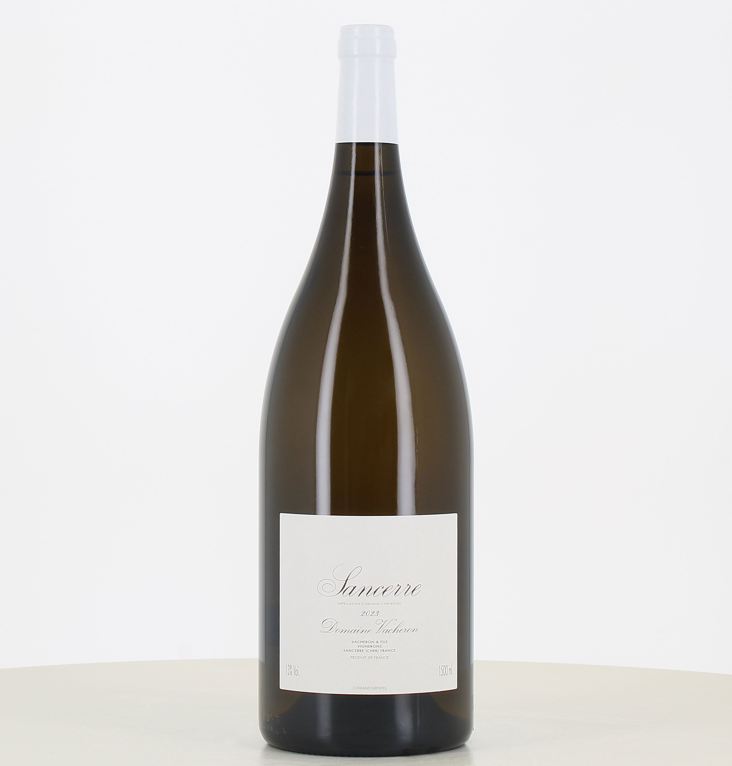 Magnum di vino bianco Sancerre 2023 del domaine Vacheron. Magnum di vino bianco Sancerre 2023 del domaine Vacheron.