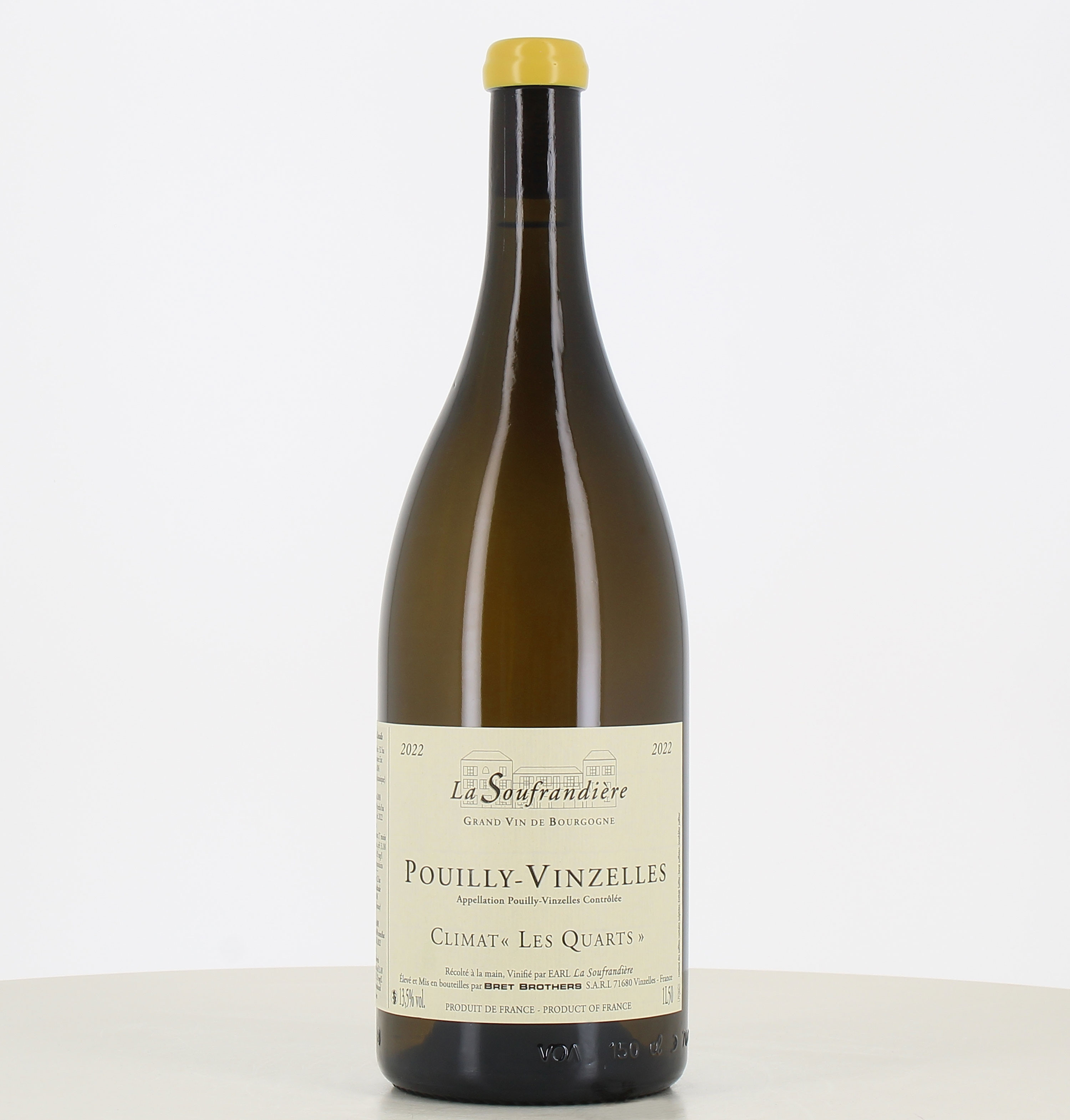 Magnum Weißwein Pouilly Vinzelles Les Quarts La Soufrandière 2022. Magnum Weißwein Pouilly Vinzelles Les Quarts La Soufrandière 2022.