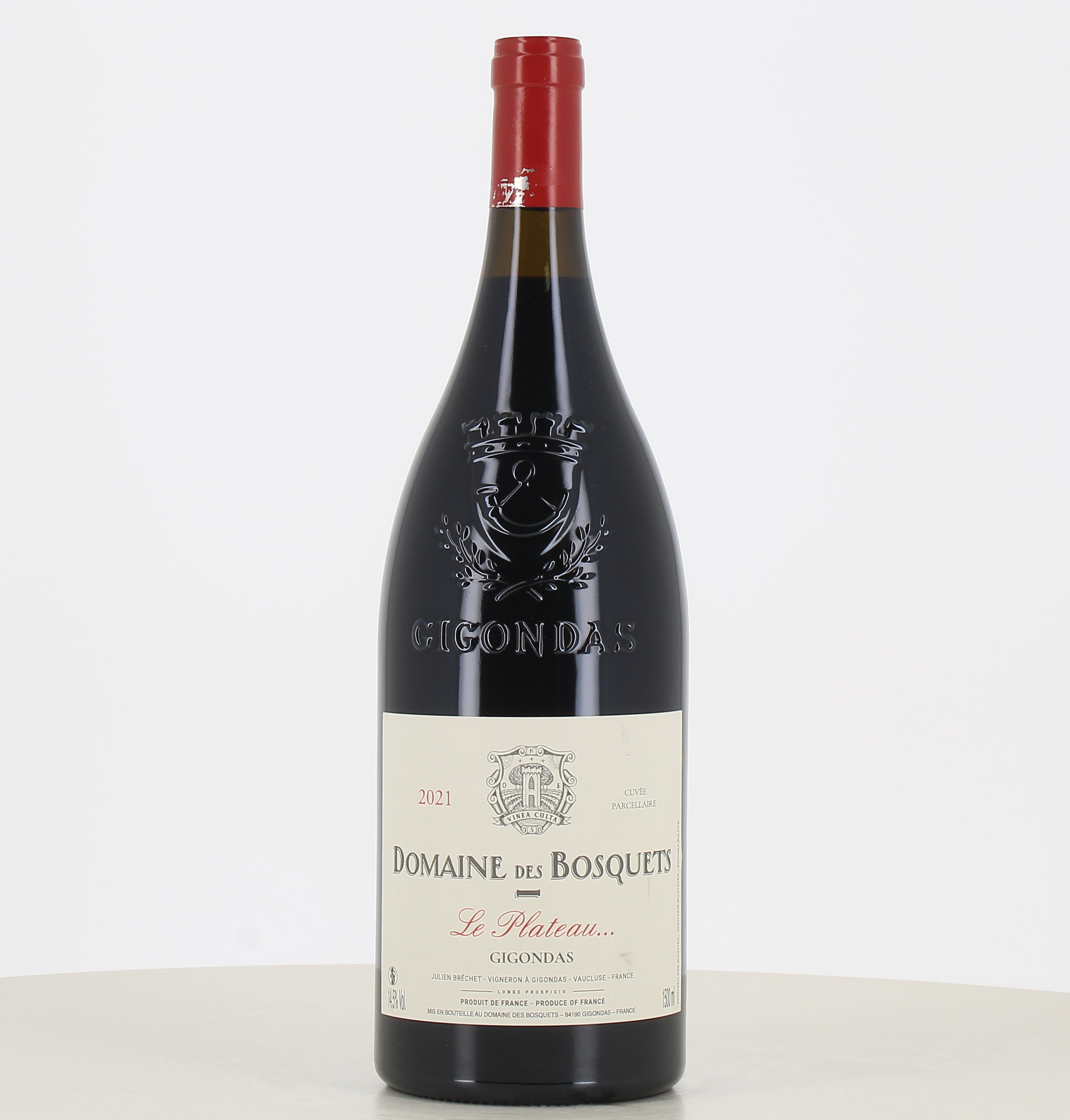 Magnum de vino tinto Gigondas Le Plateau Domaine des Bosquets 2021 