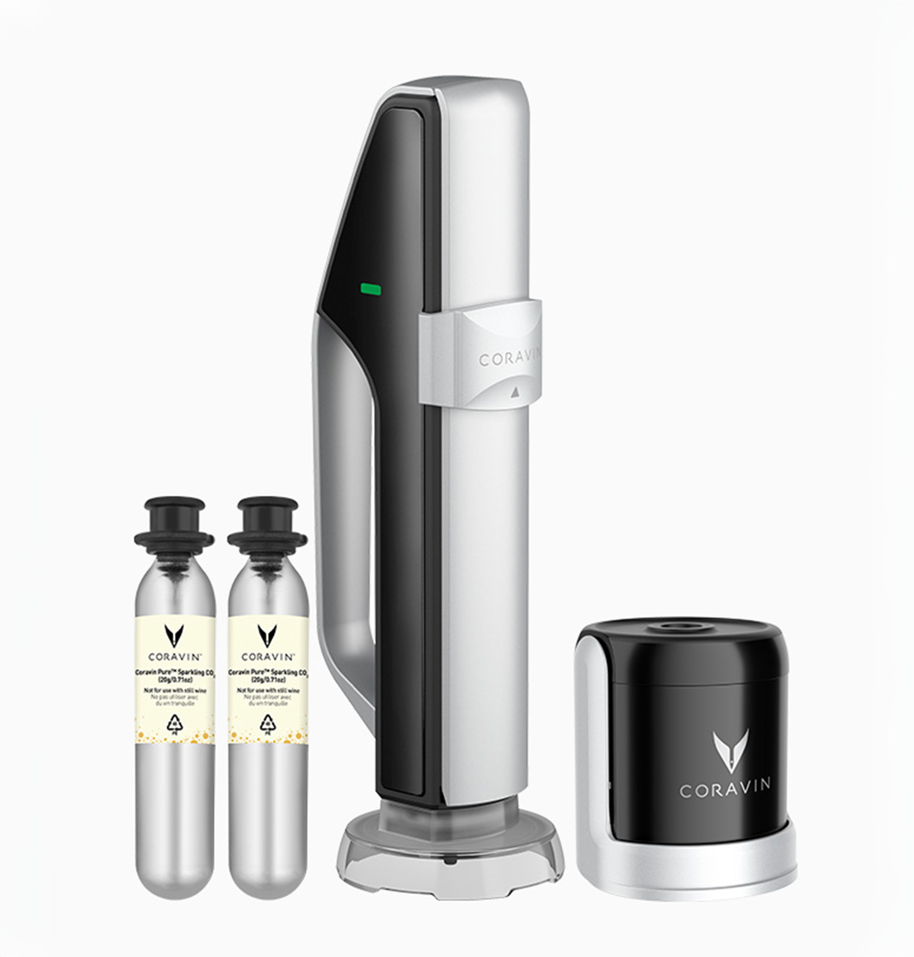 Sistema de preservación para vino espumoso Coravin Sparkling Sistema de preservación para vino espumoso Coravin Sparkling