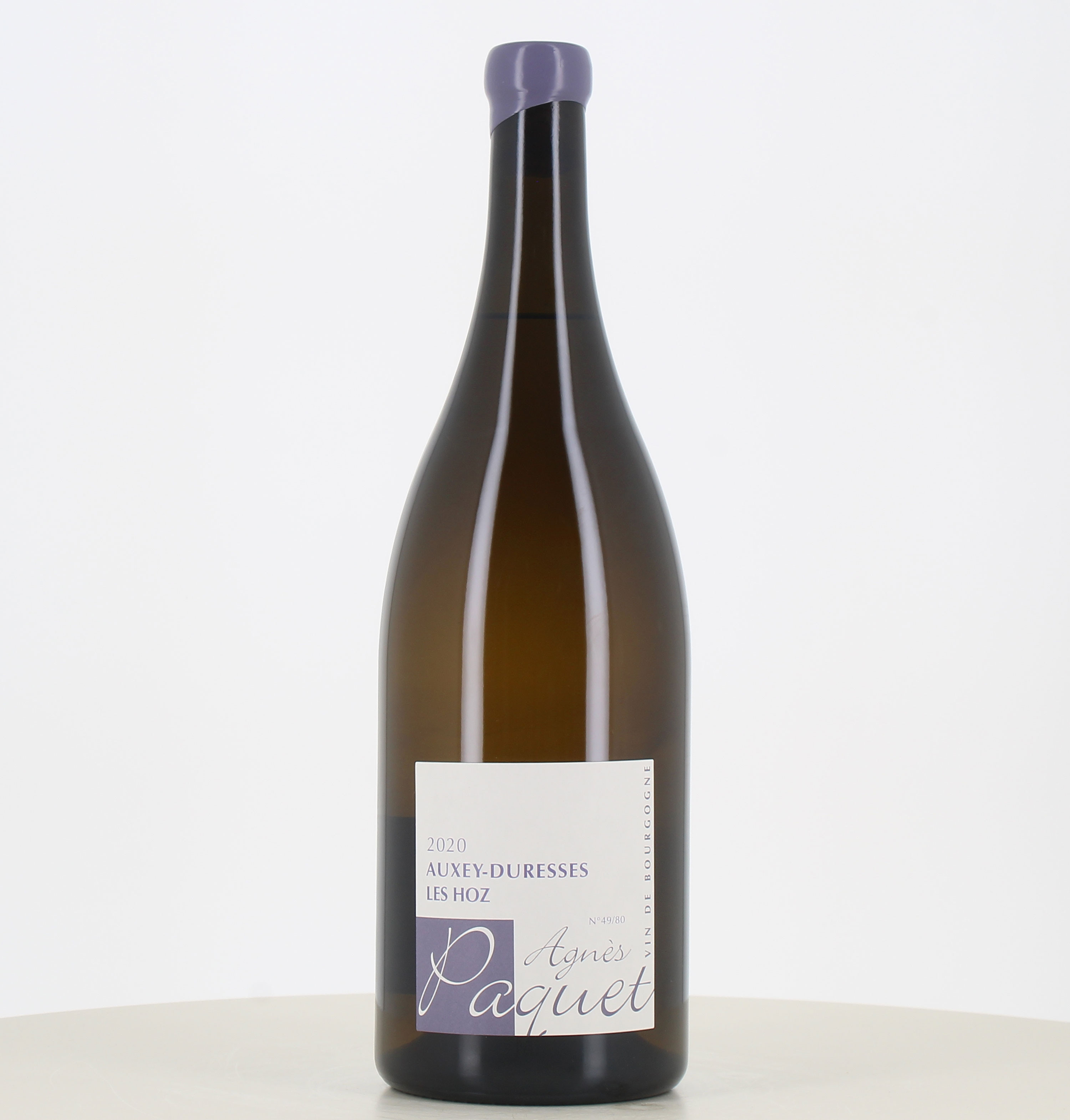 Jéroboam vin blanc Auxey Duresses Agnès Paquet 2020 