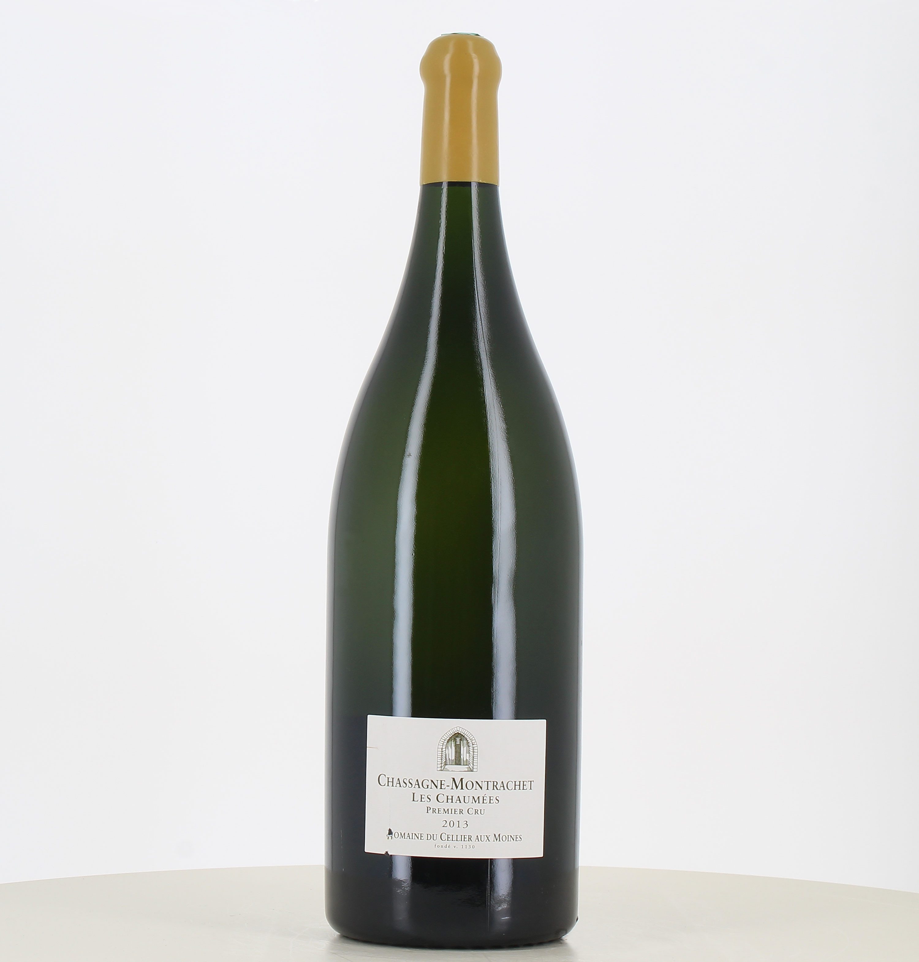 Jéroboam Weiß Chassagne Montrachet 1er Cru Les Chaumées Blanc 2013 Cellier aux Moines 