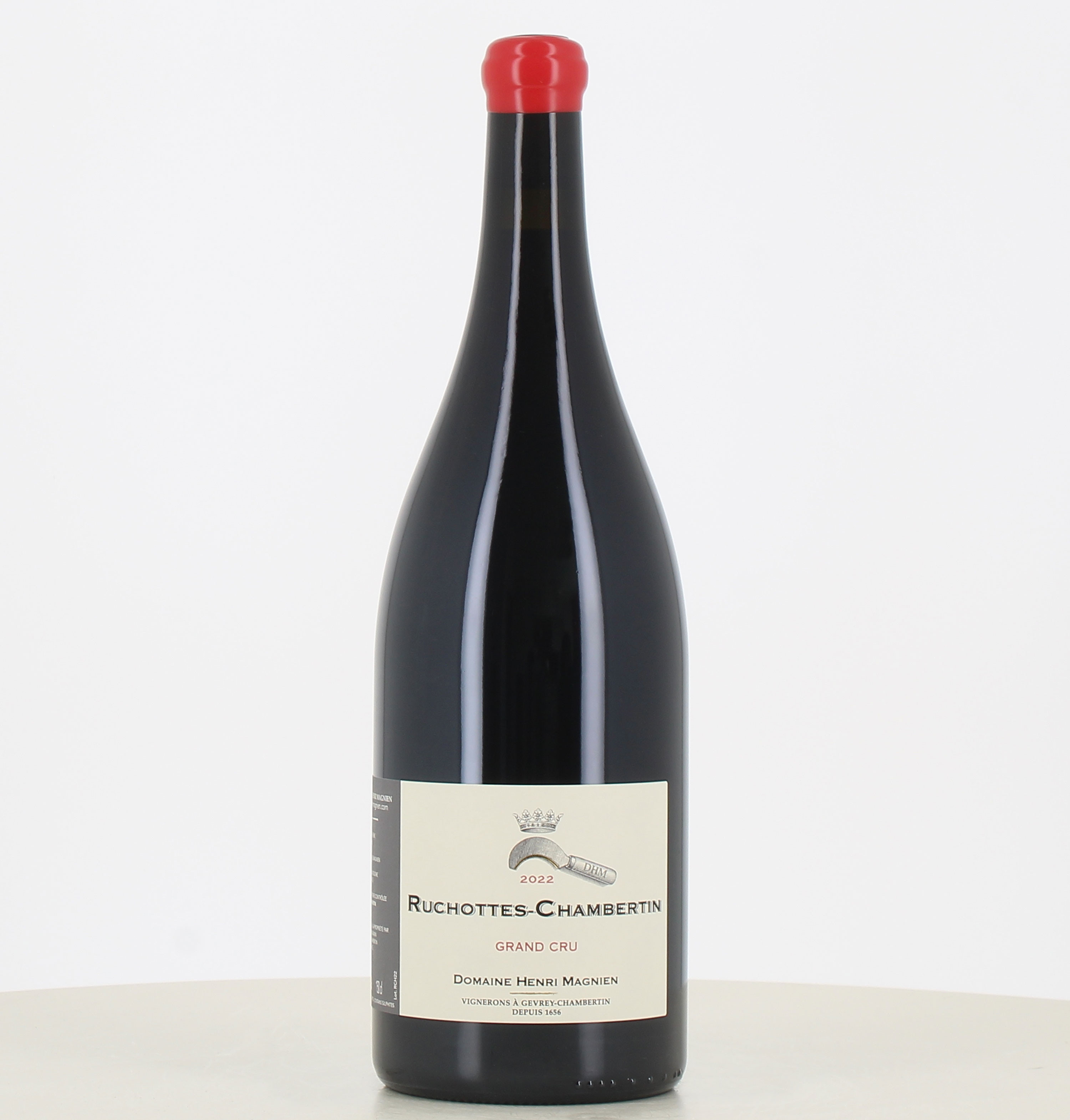 Magnum di vino rosso Ruchottes Chambertin grand cru 2022 Henri Magnien. 