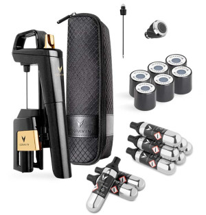 Sistema de Preservación de Vino Coravin Timeless SIX+ Antracita/Oro
