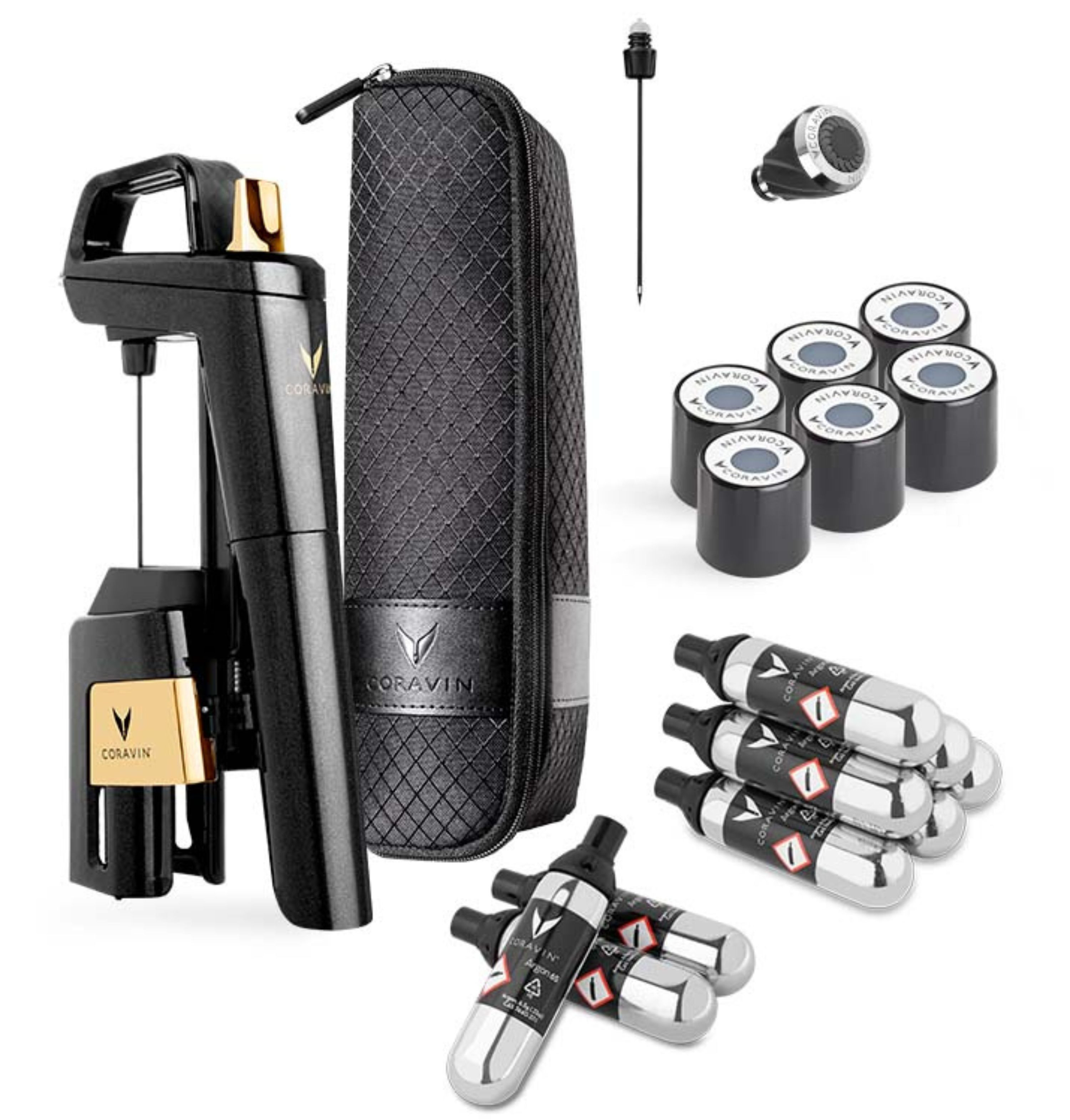 Sistema di conservazione del vino Coravin Timeless SIX+ Antracite/Oro Sistema di conservazione del vino Coravin Timeless SIX+ Antracite/Oro