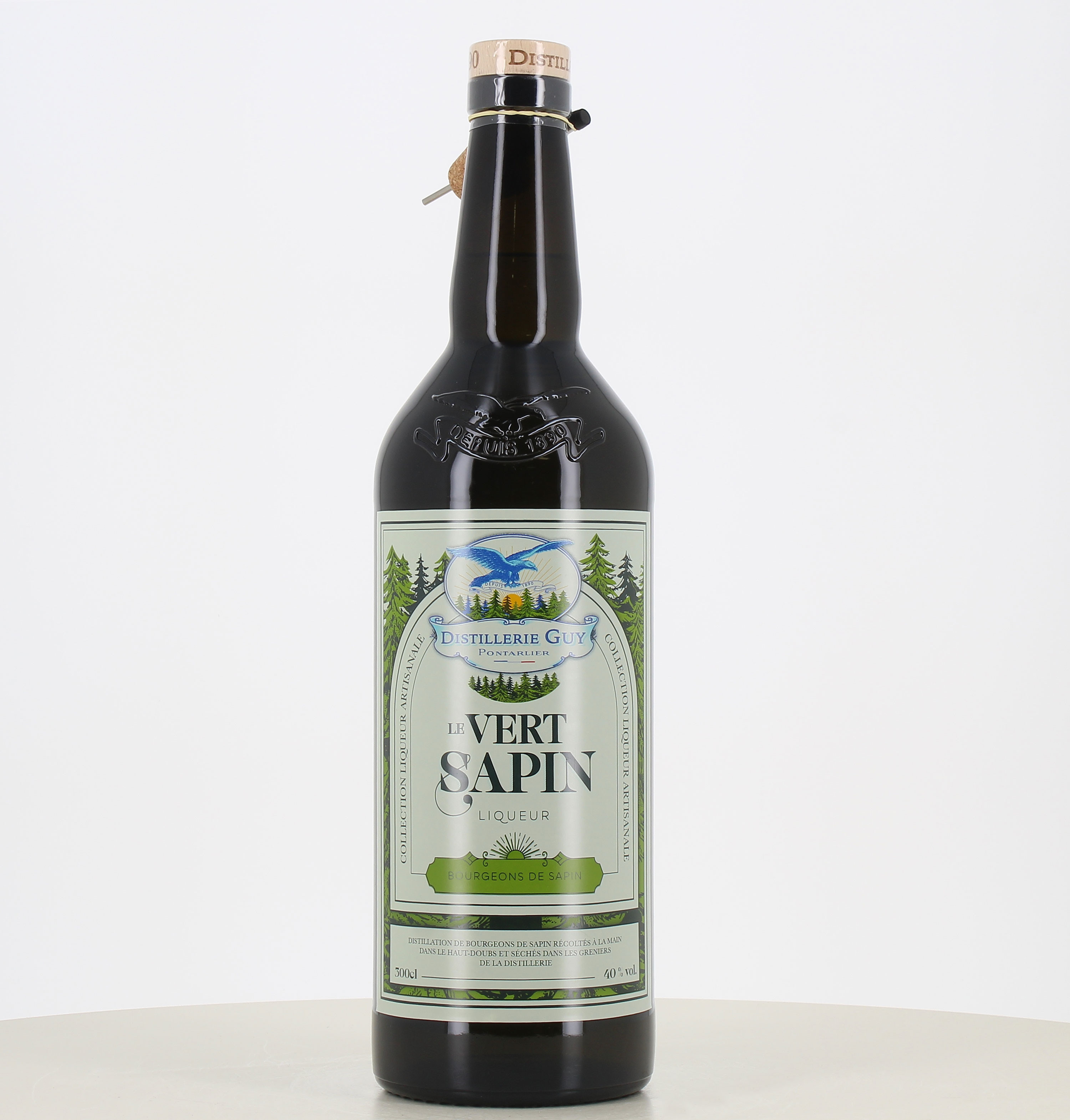 Jéroboam of Liqueur Le Vert Sapin Guy Distillery 