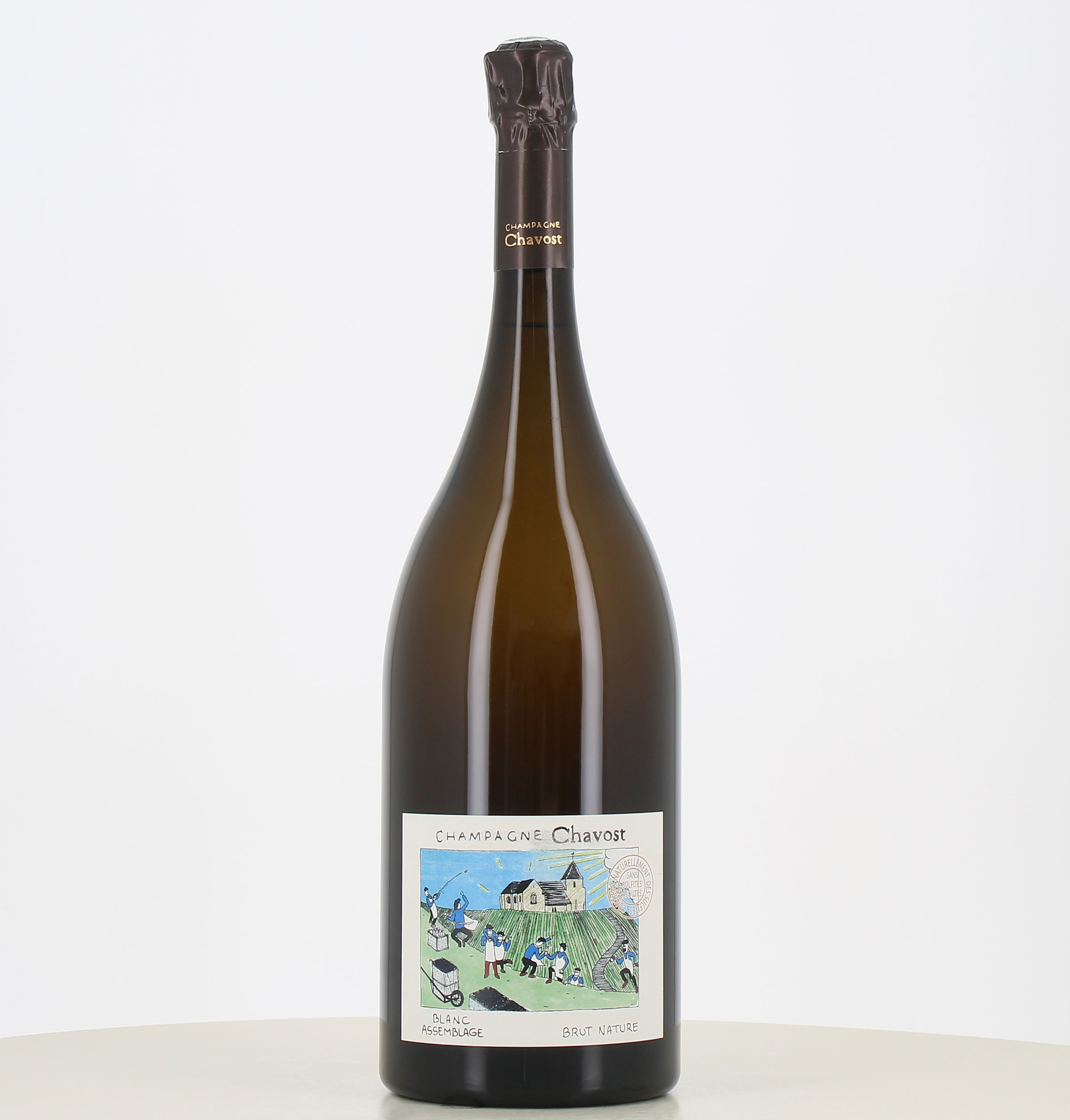 Jéroboam Champagne Blanc Assemblage Brut Nature Domaine Chavost Jéroboam Champagne Blanc Assemblage Brut Nature Domaine Chavost