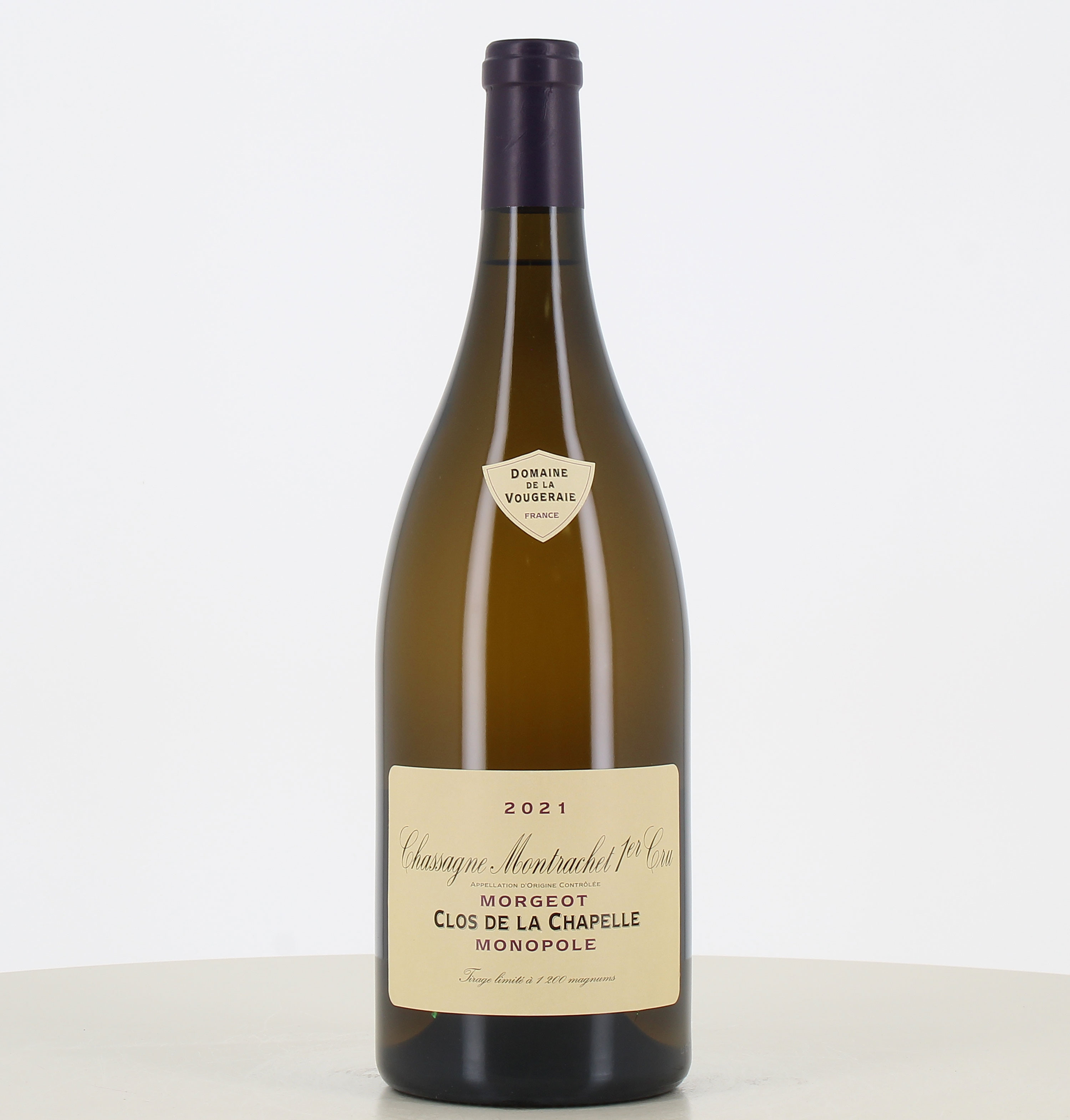 Magnum Chassagne-Montrachet 1er Cru Weiß Le Clos de la Chapelle 2021 Domaine de la Vougeraie 