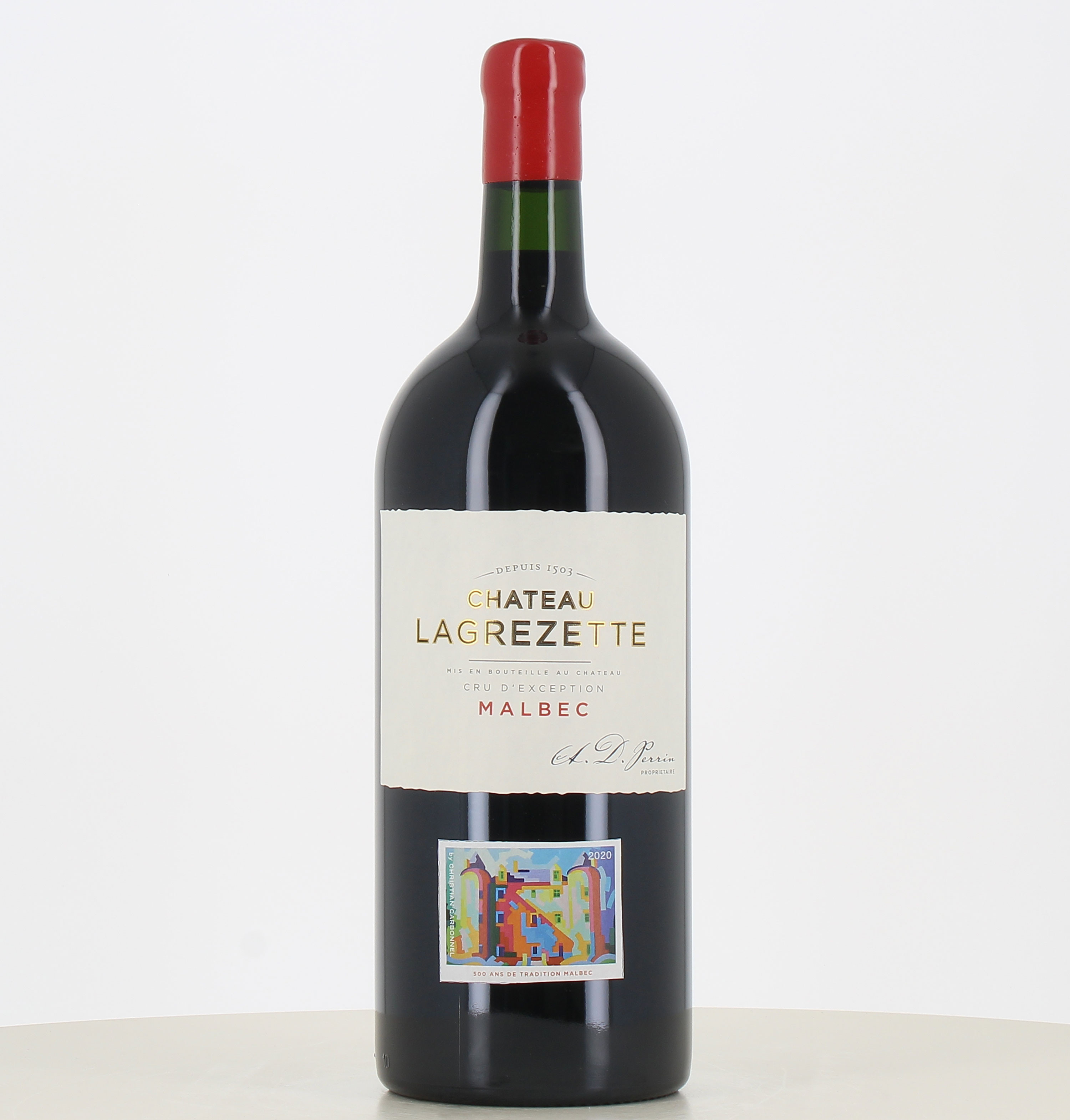 Jéroboam Cahors rouge Château Lagrezette 2020 