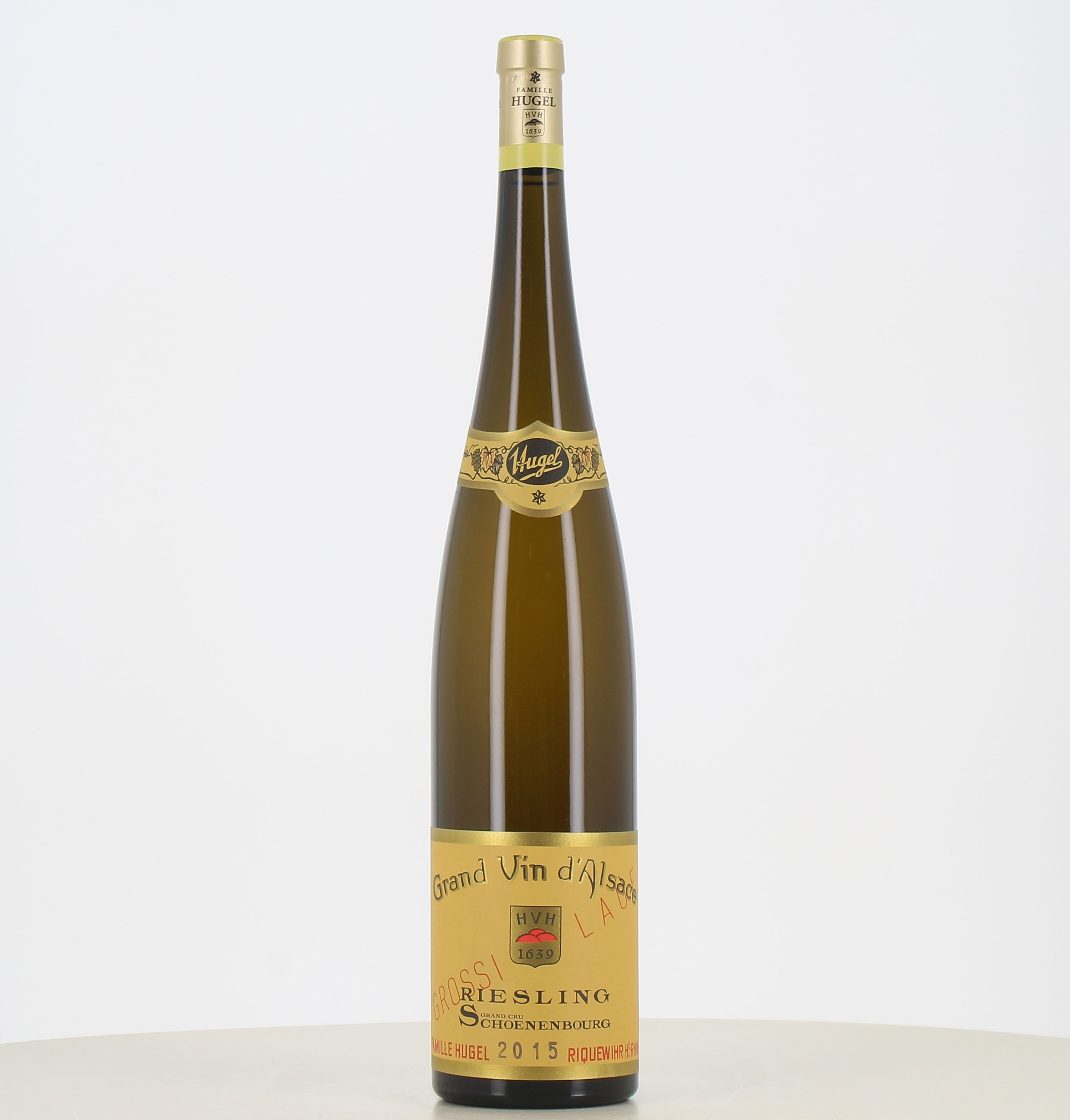Magnum blanc Alsace Riesling Grand Cru Shoenenbourg Grossi Laüe HUGEL 2015 Magnum blanc Alsace Riesling Grand Cru Shoenenbourg Grossi Laüe HUGEL 2015