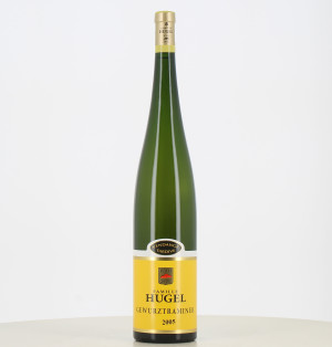 Magnum Weißwein aus dem Elsass, Gewürztraminer Vendange Tardive 2005 von Hugel.