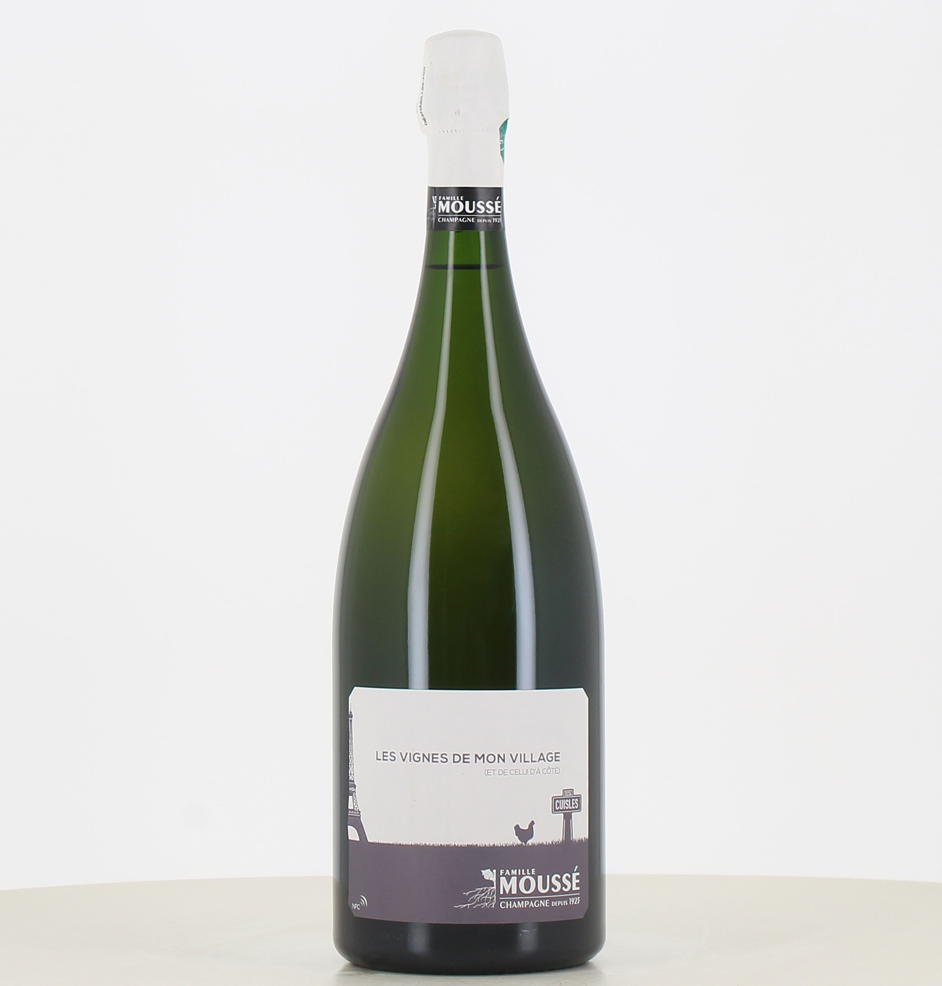 Champagne Magnum LES VIGNES DE MON VILLAGE de Moussé Et Fils. 